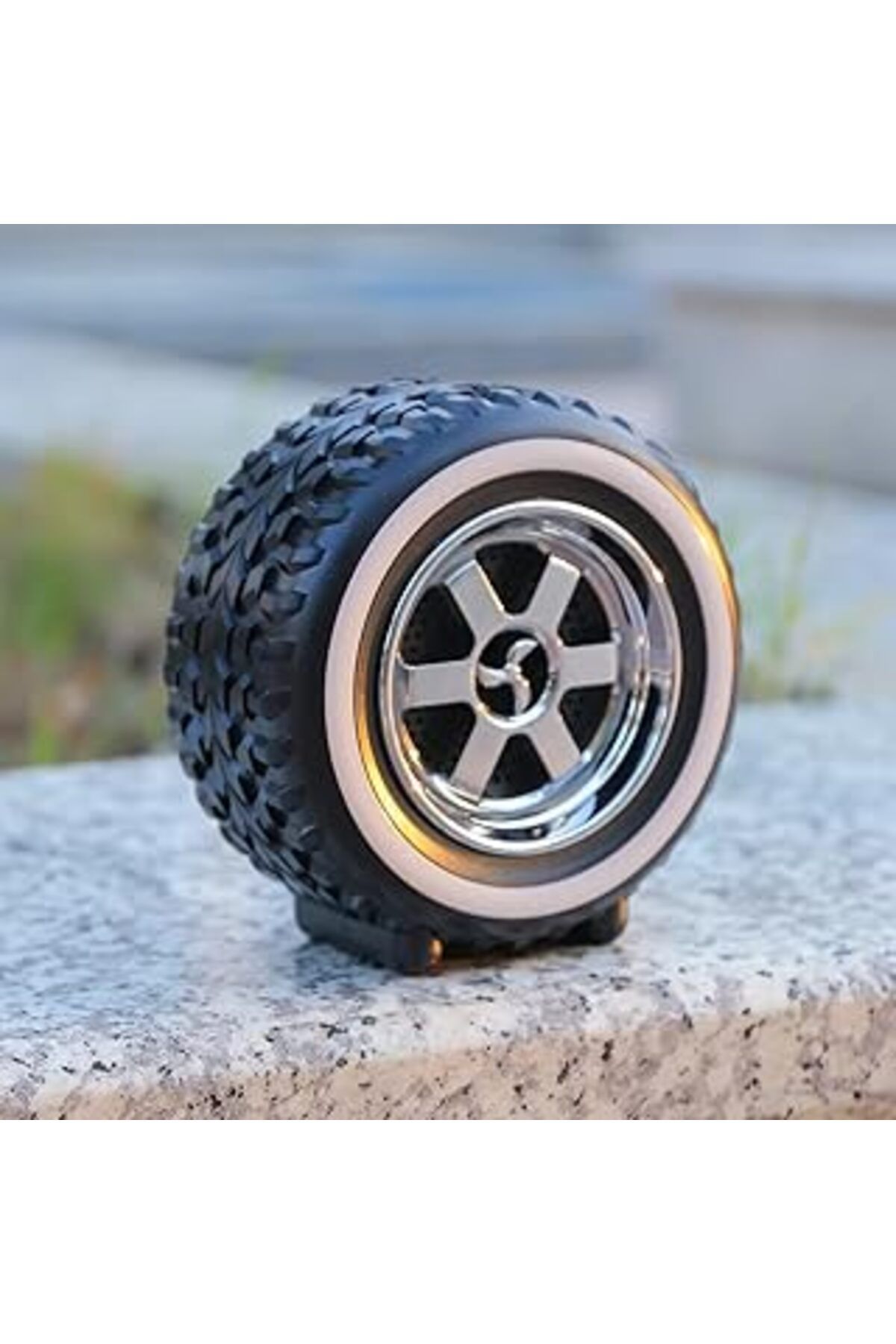 Pazarcan Apera Mt20 Speaker Hoparlör Taşınabilir Lastik Jant Tasarım Şarjlı Bataryalı Bluetooth Hoparlör + F