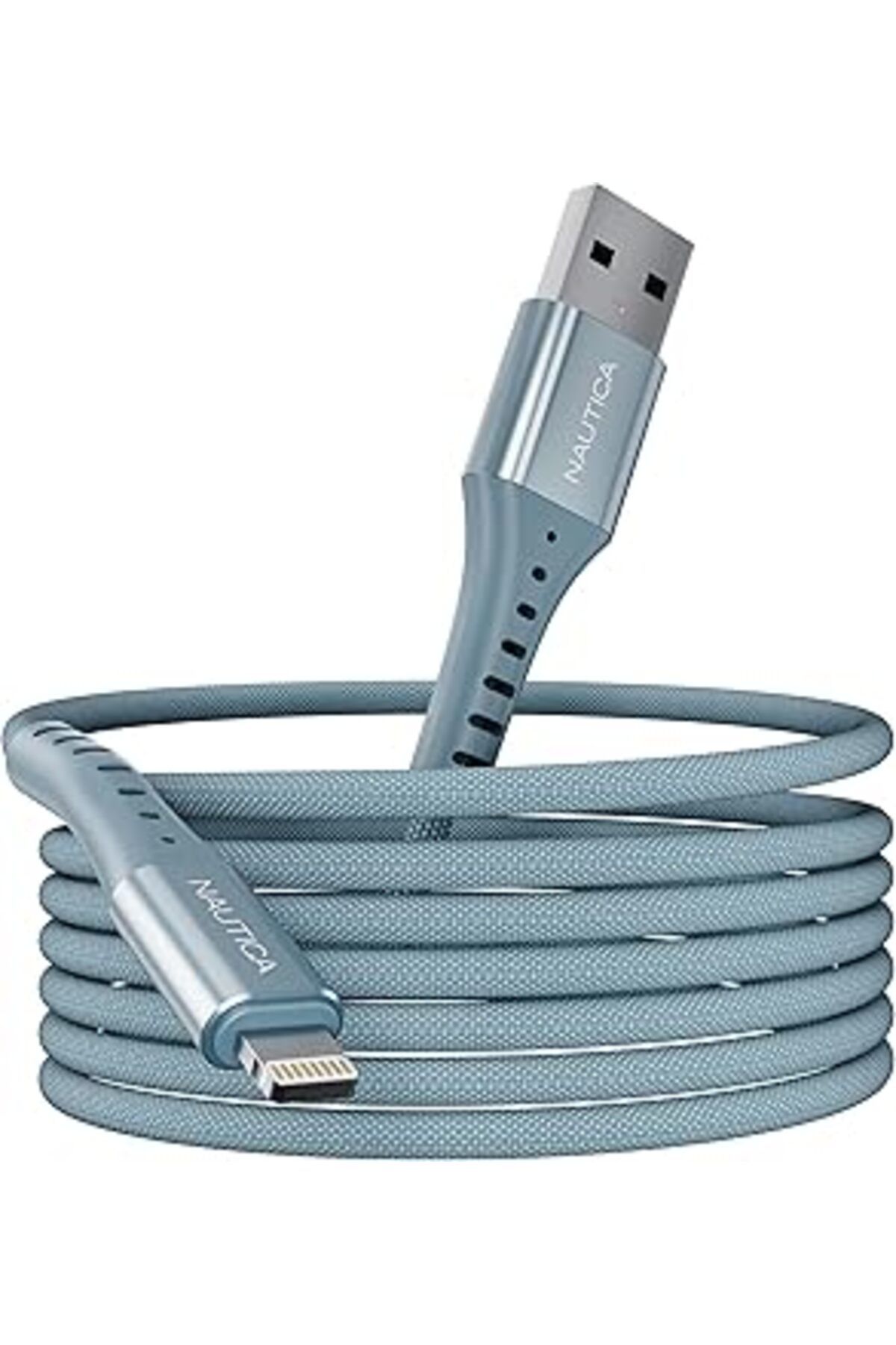 Pazarcan C65 Mfi Lightning To Usb-A 12W Örgülü Hızlı Şarj Ve Data Kablosu 3M Mavi