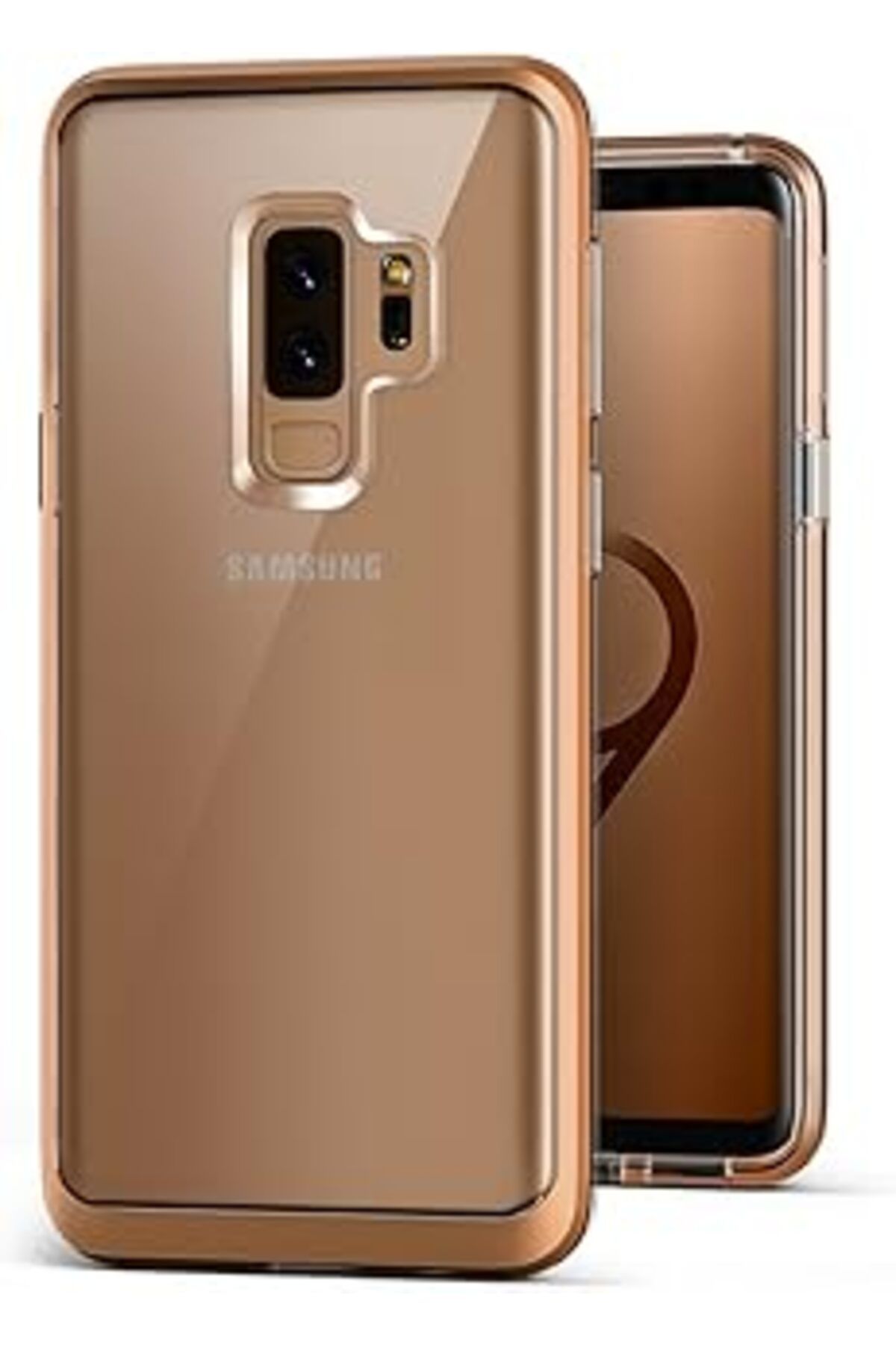 Pazarcan Vrs Design Vrs91672 Galaxy S9 Plus Crystal Bumper Kılıf, Blush Gold