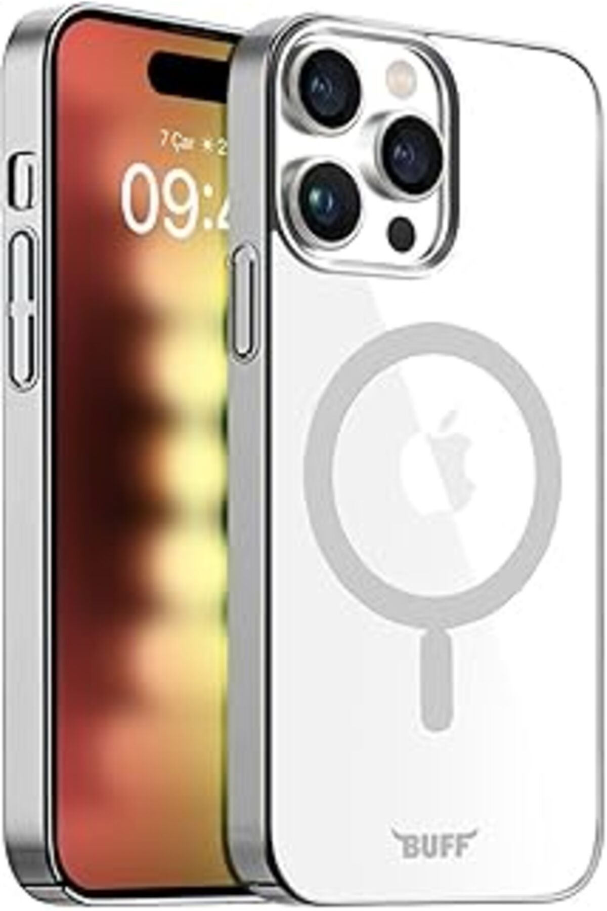 Pazarcan Buff Labs Buff Iphone 15 Pro Ile Uyumlu Magsafe Uyumlu Slim Fit Kılıf Kablosuz Şarj Destekleyen Sar