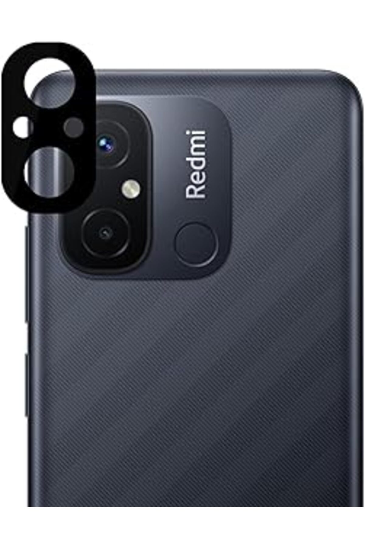 Pazarcan Microsonic Xiaomi Redmi 12C Kamera Lens Koruma Camı V2 Siyah