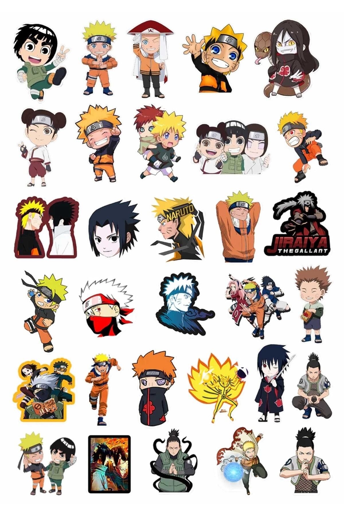 MS Major Selection Naruto Anime 31'li Sticker Paketi