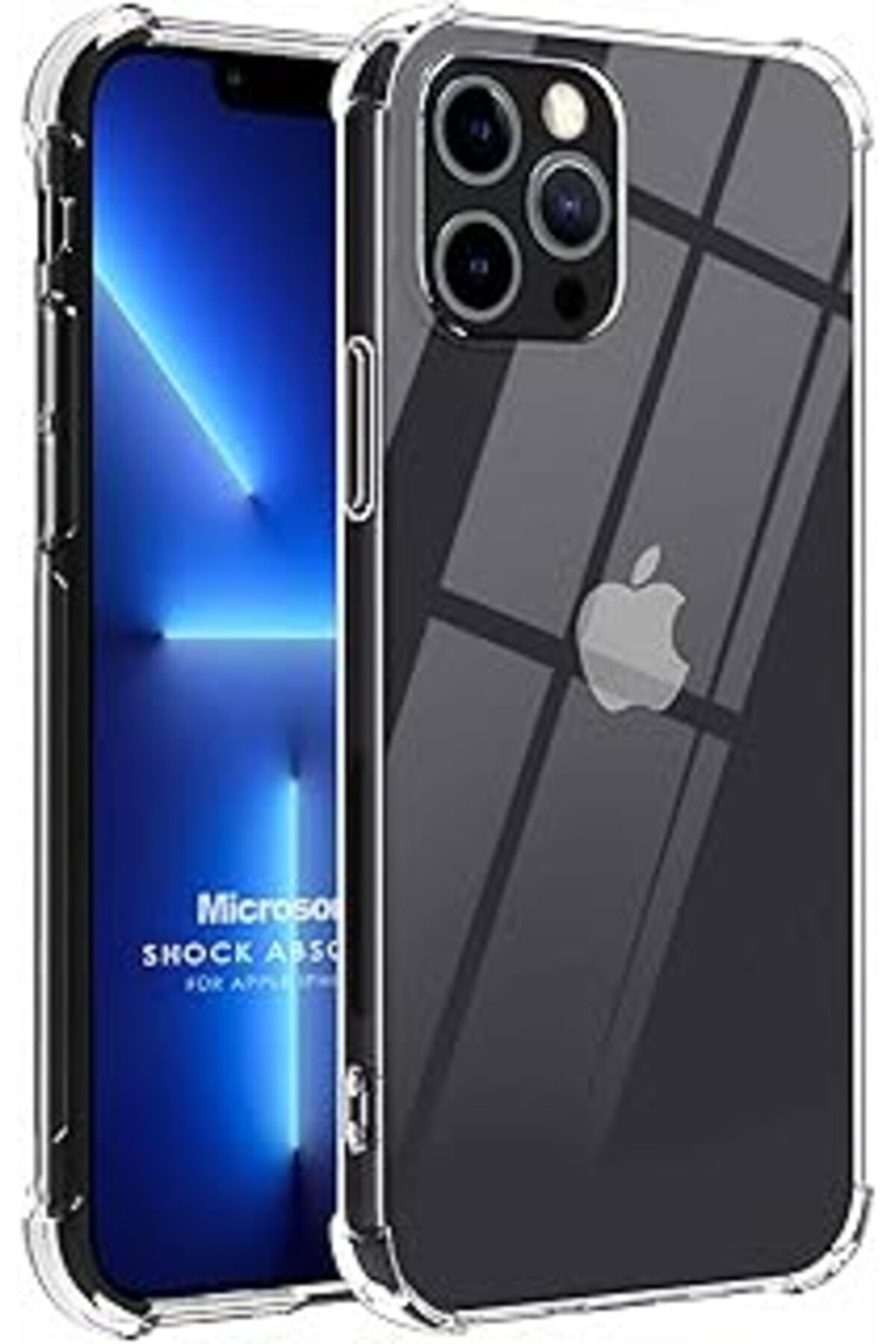 Pazarcan Microsonic Apple Iphone 13 Pro Max Için Kılıf Shock Absorbing Şeffaf [Iphone 13 Pro Max Ile Uyumlu