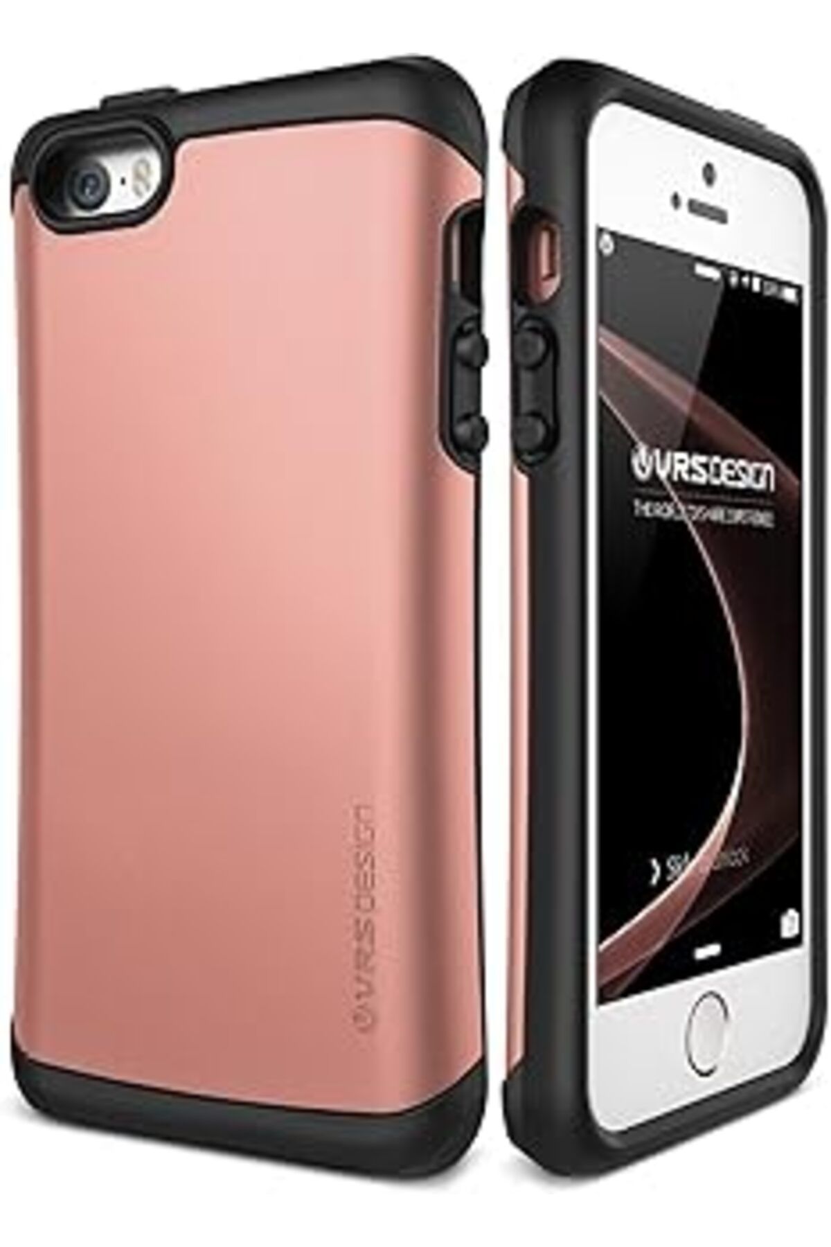 Pazarcan Vrs Design Vrshdipse Iphone Se Hard Drop Kılıf, Arka Kapak Rose Gold