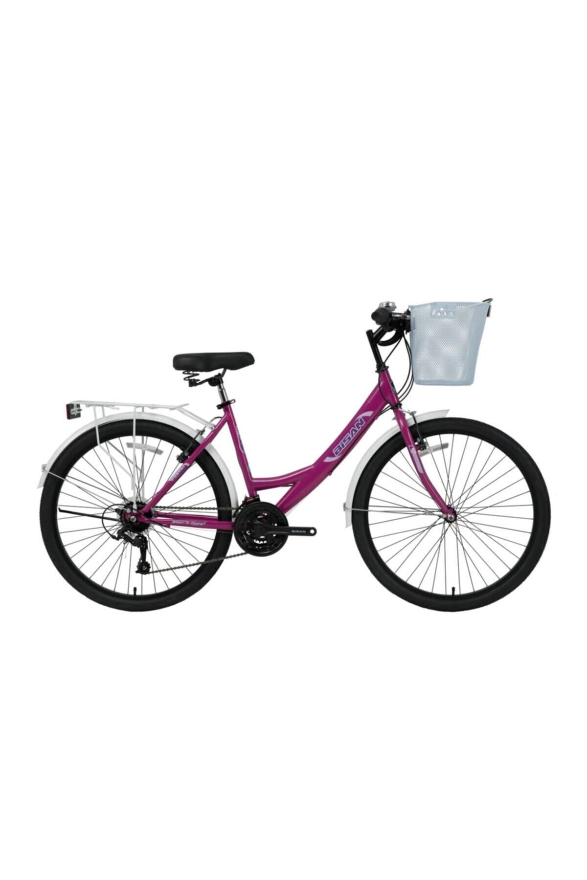 Elioure Mor/pembe 24" jantlı, V frenli, 21 vitesli şık bisiklet