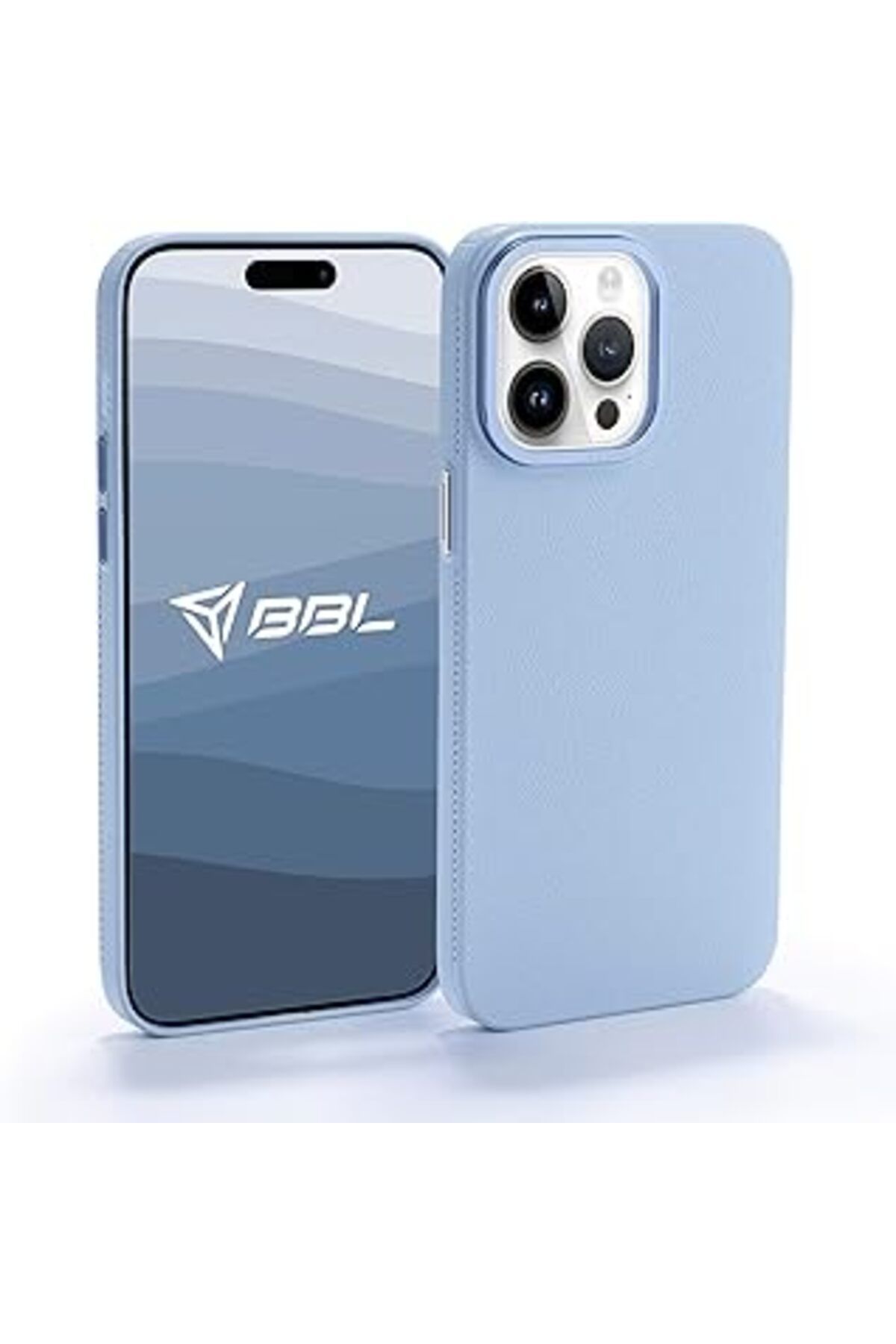 Pazarcan Babilden Iphone Askeri Sınıf Slim Fit Kamera Korumalı Deri Görünümlü Özel Tasarım Kılıf (Deniz Mavi