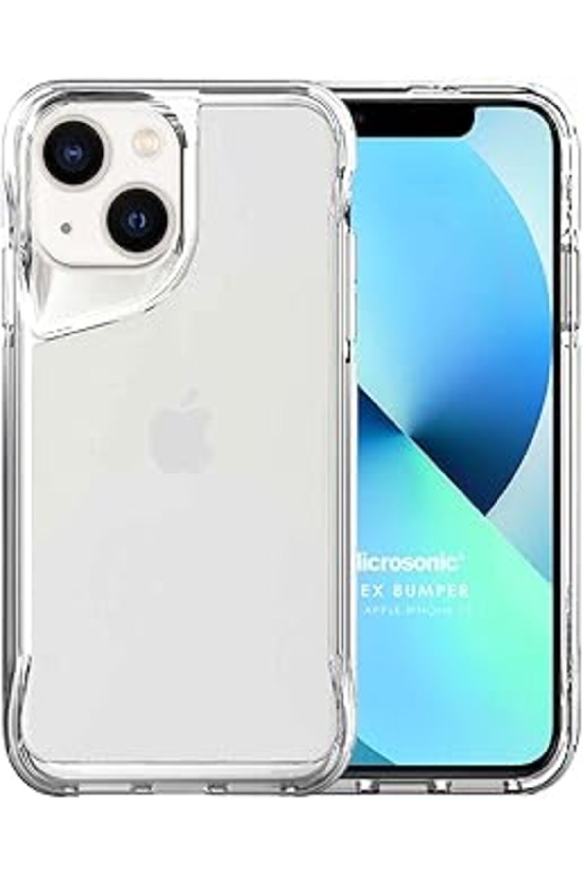 Karachil Microsonic Apple Iphone 13 Için Kılıf Trex Bumper Şeffaf [Iphone 13 Ile Uyumlu Kılıf - Şeffaf]