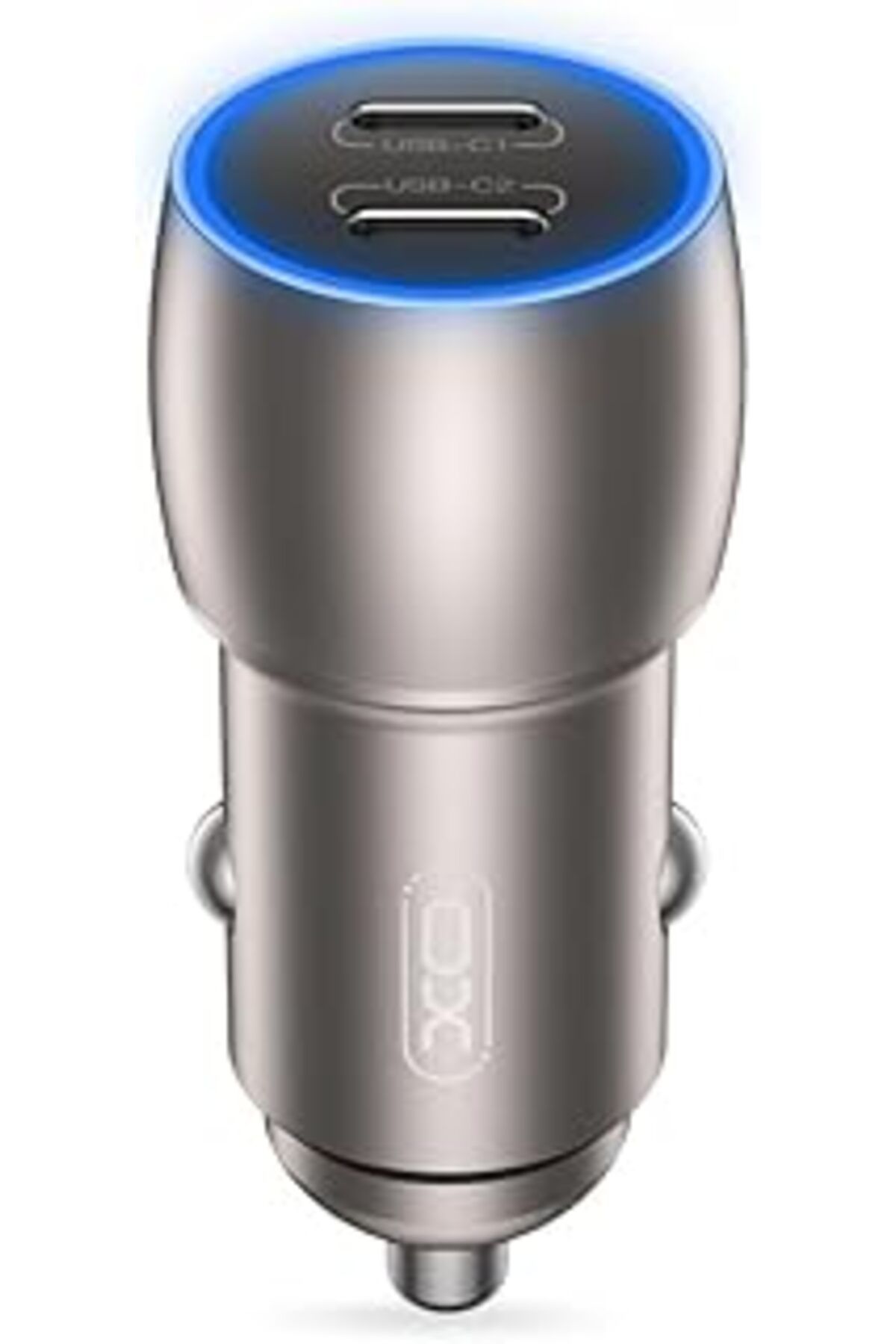Pazarcan Xo Dual Type-C Araç Şarj Cihazı Cc51-40W Hızlı Şarj, Pd2.0 & Pd3.0 Uyumluluğu, Akıllı Pil Gösterges