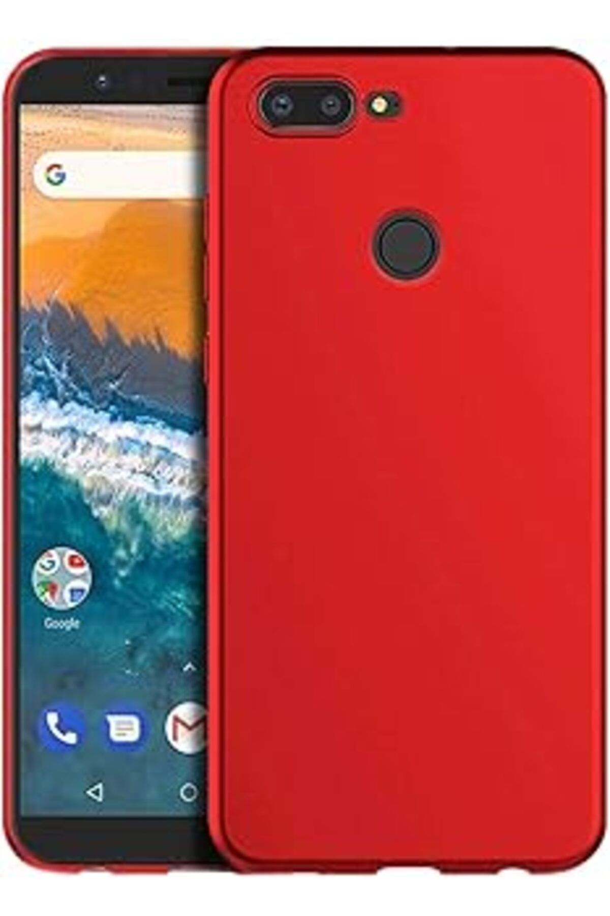 Pazarcan Microsonic Matte Silicone General Mobile Gm9 Pro Için Kılıf Kırmızı [Gm9 Pro Ile Uyumlu Kılıf - Kır