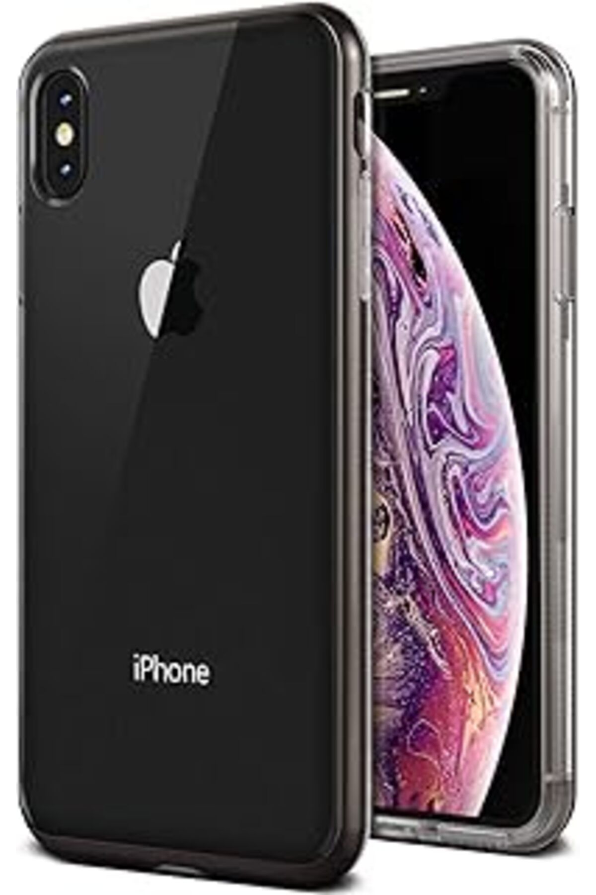 Qedii Vrs Design Vrs94130 Iphone Xs Max Crystal Bumper Kılıf, Metal Black