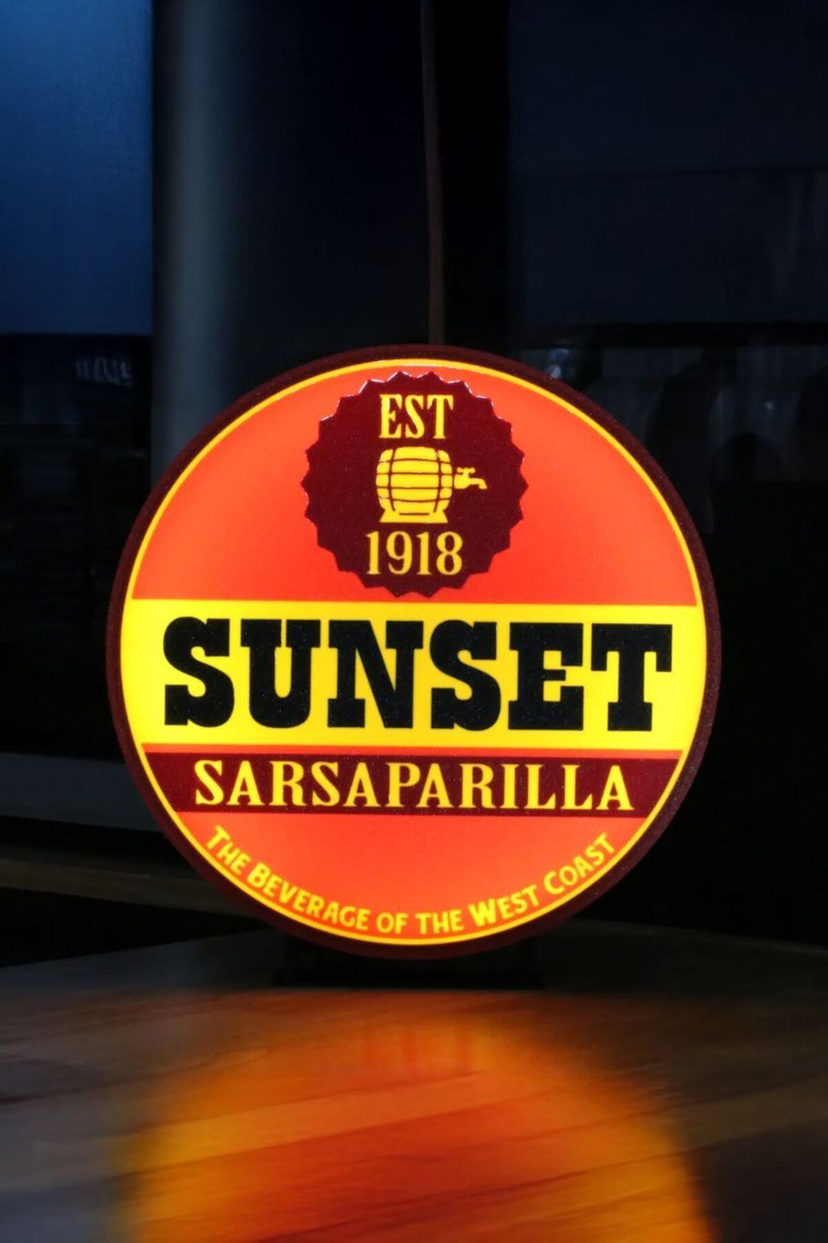MEK Sunset Sarsparilla Tasarımlı Gece Lambası
