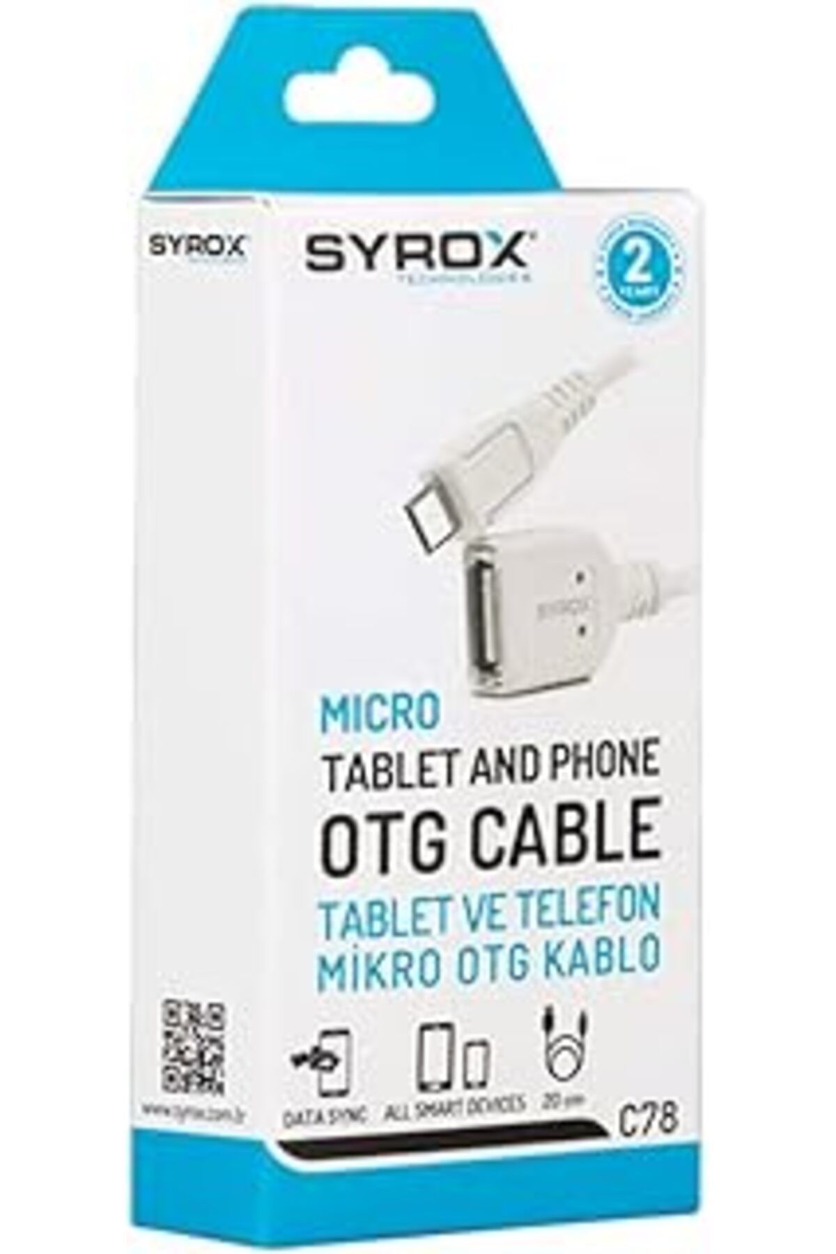 Pazarcan Syrox C78 Micro Usb Otg Kablo, Standart