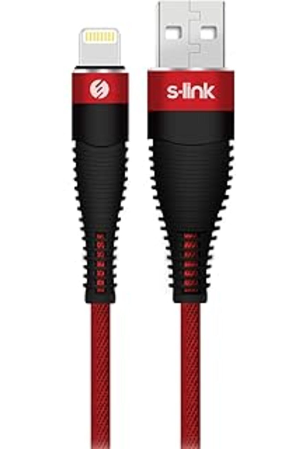 Pazarcan S-Link Swapp Sw-C685 1.2M 3A Lightning Kırmızı Şarj Kablosu