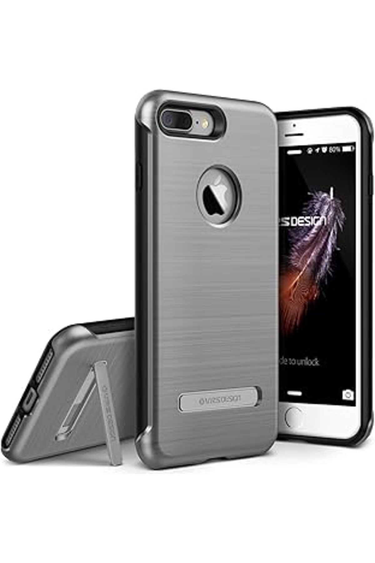Karachil Vrs Design Vrs83097 Vrs Iphone 7 Plus Duo Guard Kılıf, Dark Silver