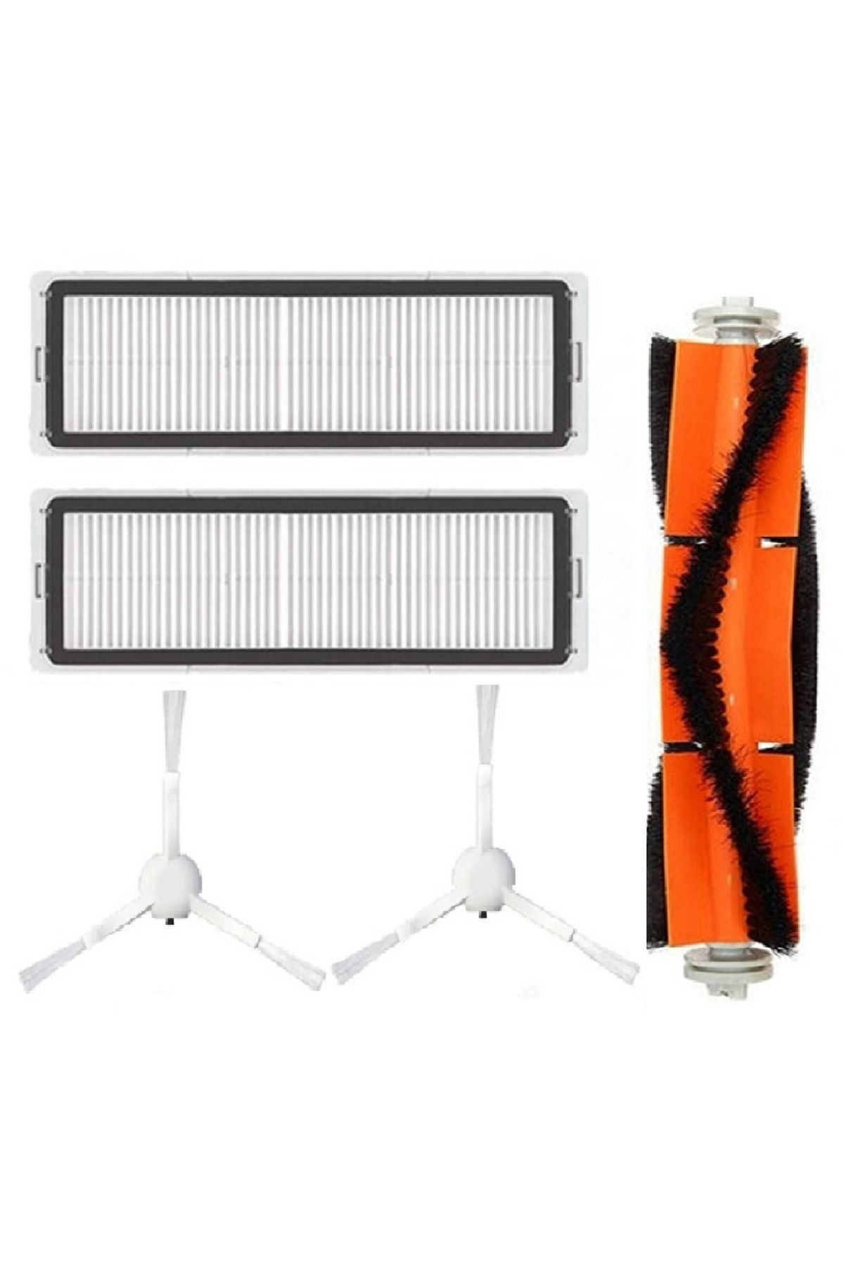 teknotrust Uyumlu 5 Parça Temizlik Seti: Hepa Filtre, Fırça Yedek, Mop Pro 2 3D, Vacuum 1c 2c F9