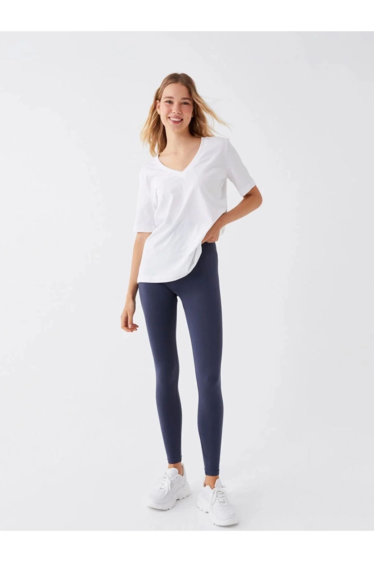 LC Waikiki LCWAIKIKI Vision Beli Lastikli Düz Seamless Kadın Tayt