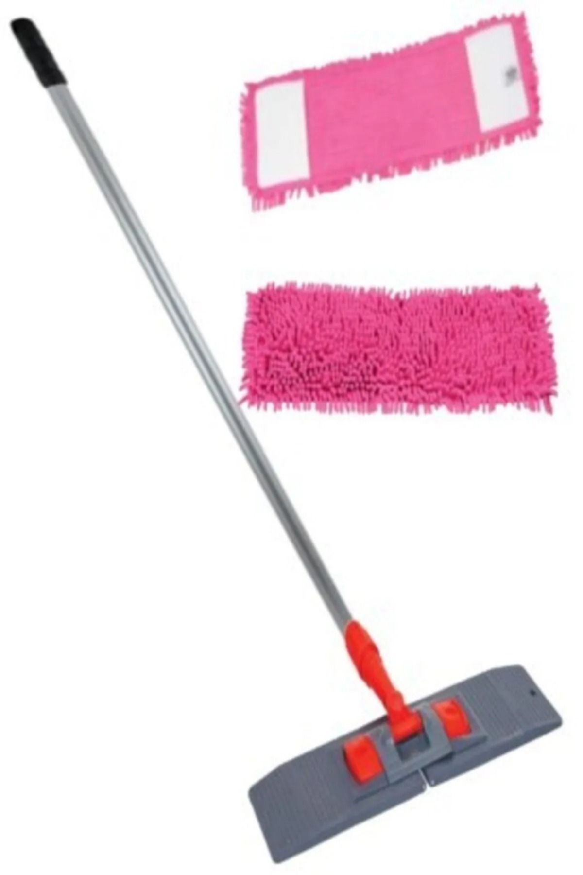 teknotrust 50 cm Makarna Mop, Palet Aparat ve Metal Saplı Temizlik Seti