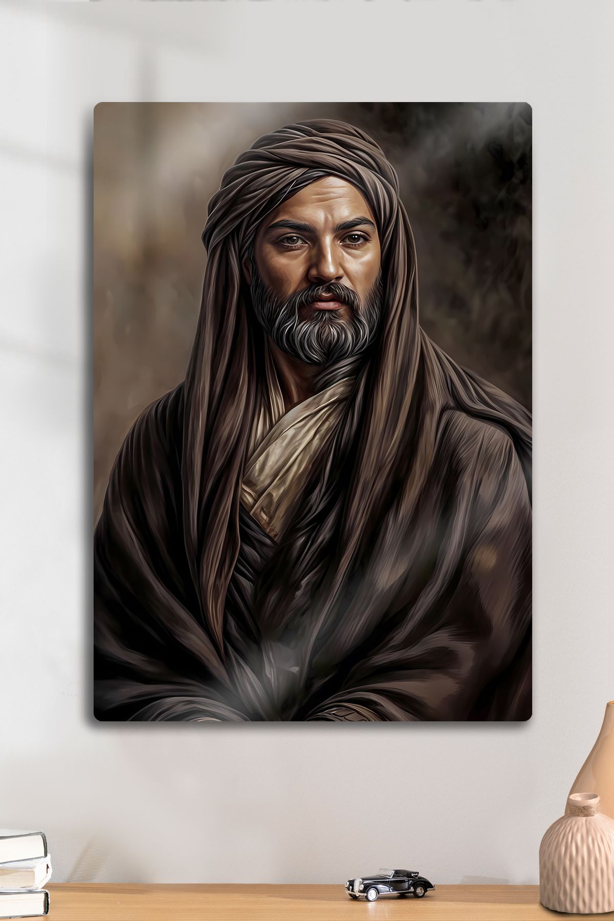 DekorHane Metal Baskı - Hazreti Ali, Zülfikar Aslan, Dekoratif Tablo, Alevi İslami, Dini Sanatsal