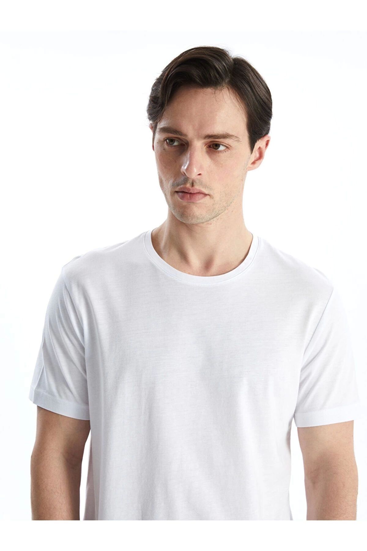 LC Waikiki LCWAIKIKI Basic Bisiklet Yaka Penye Erkek Tişört