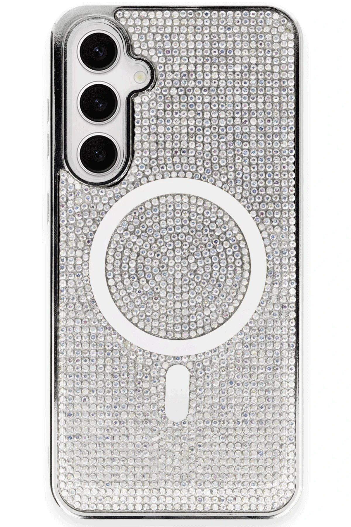 CepteToptan Newface Samsung Galaxy S23 Kılıf Diamond Magsafe Kapak - Rainbow
