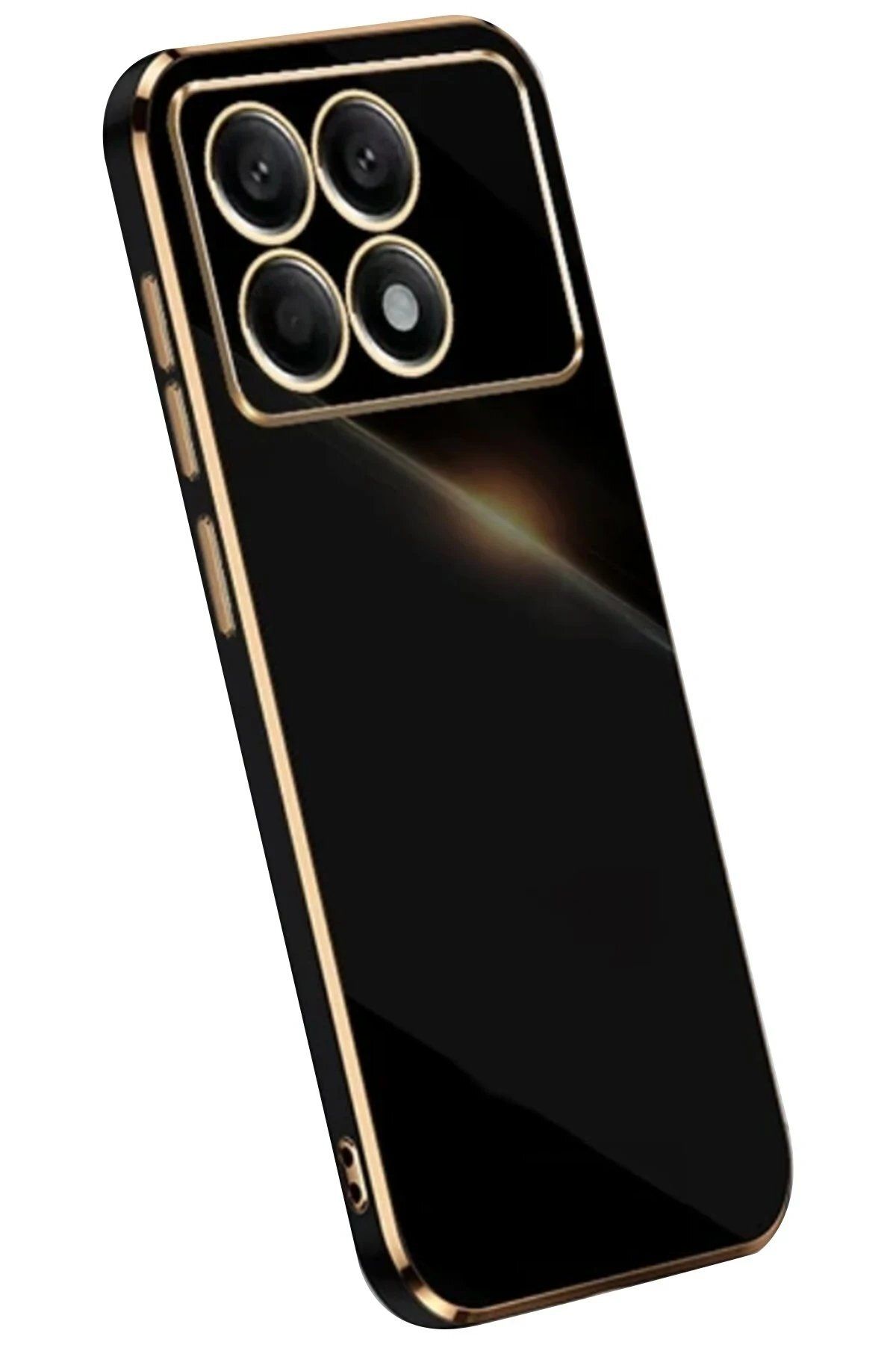 CepteToptan Newface Xiaomi Poco X6 Pro Kılıf Volet Silikon - Siyah