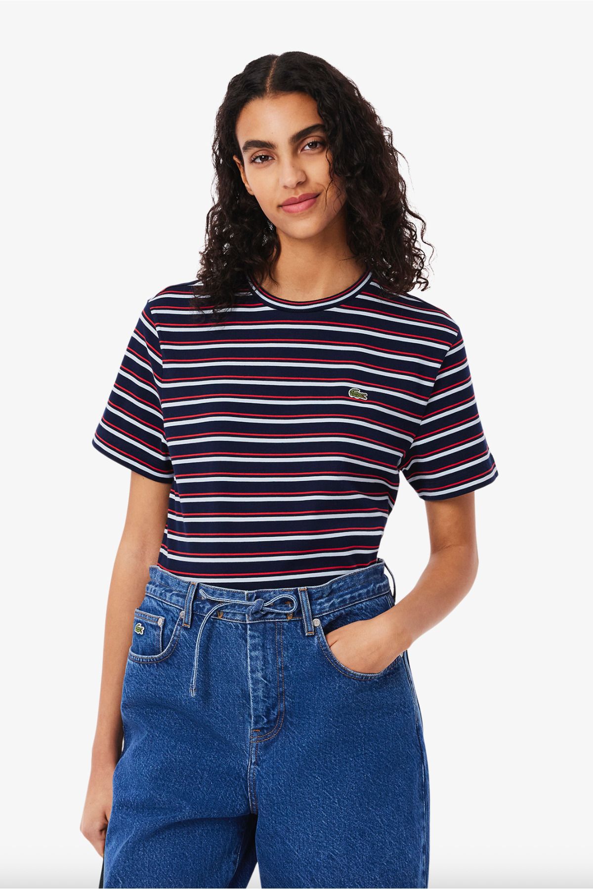 Lacoste Striped Cotton T-shirt