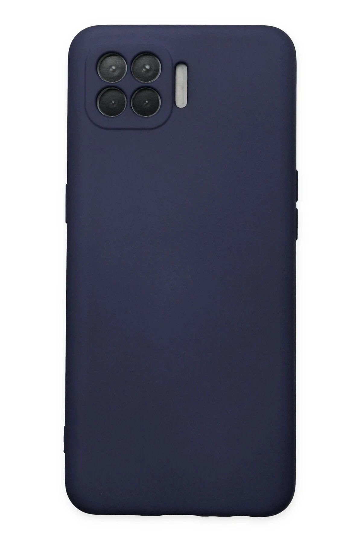 CepteToptan Newface Oppo Reno 4 Lite Kılıf Nano içi Kadife Silikon - Lacivert