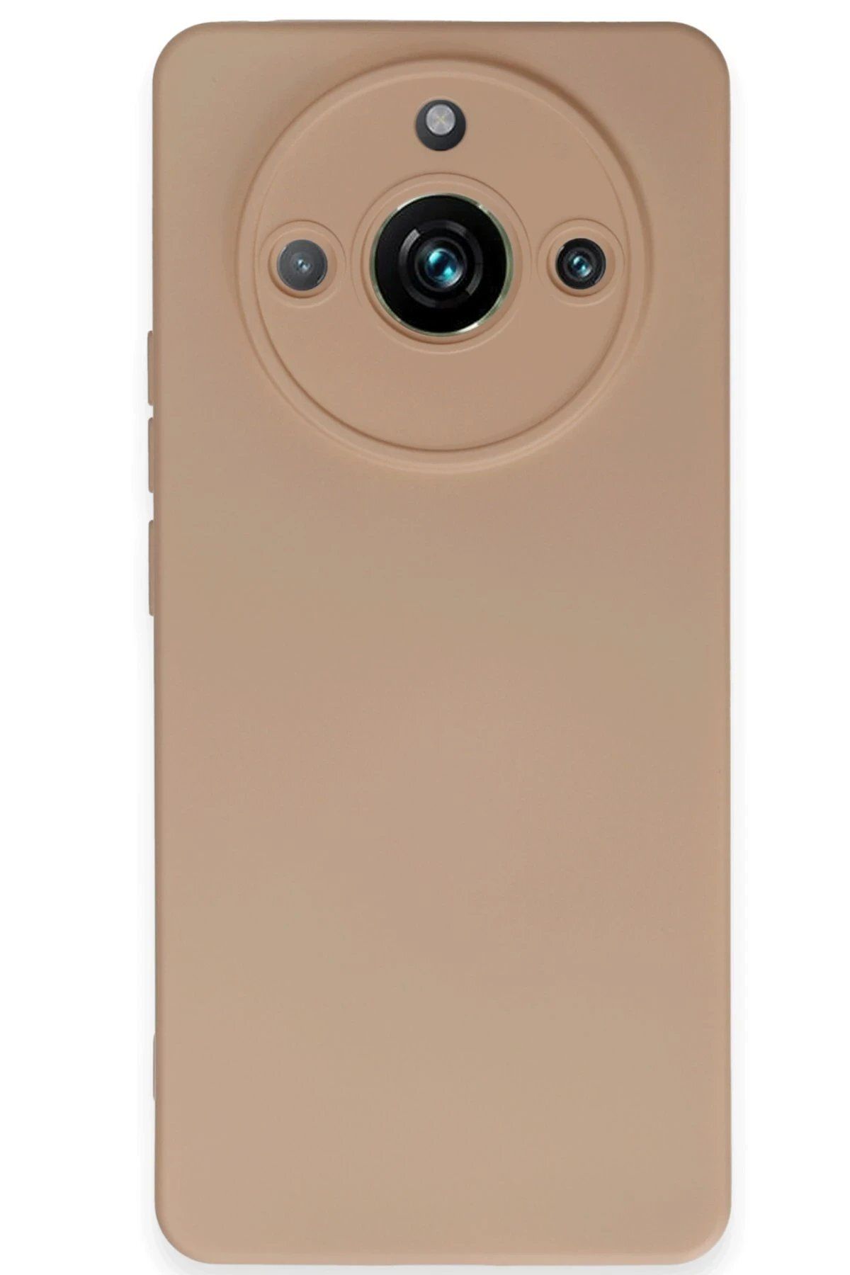 CepteToptan Newface Realme 11 Pro Kılıf Nano içi Kadife Silikon - Pudra