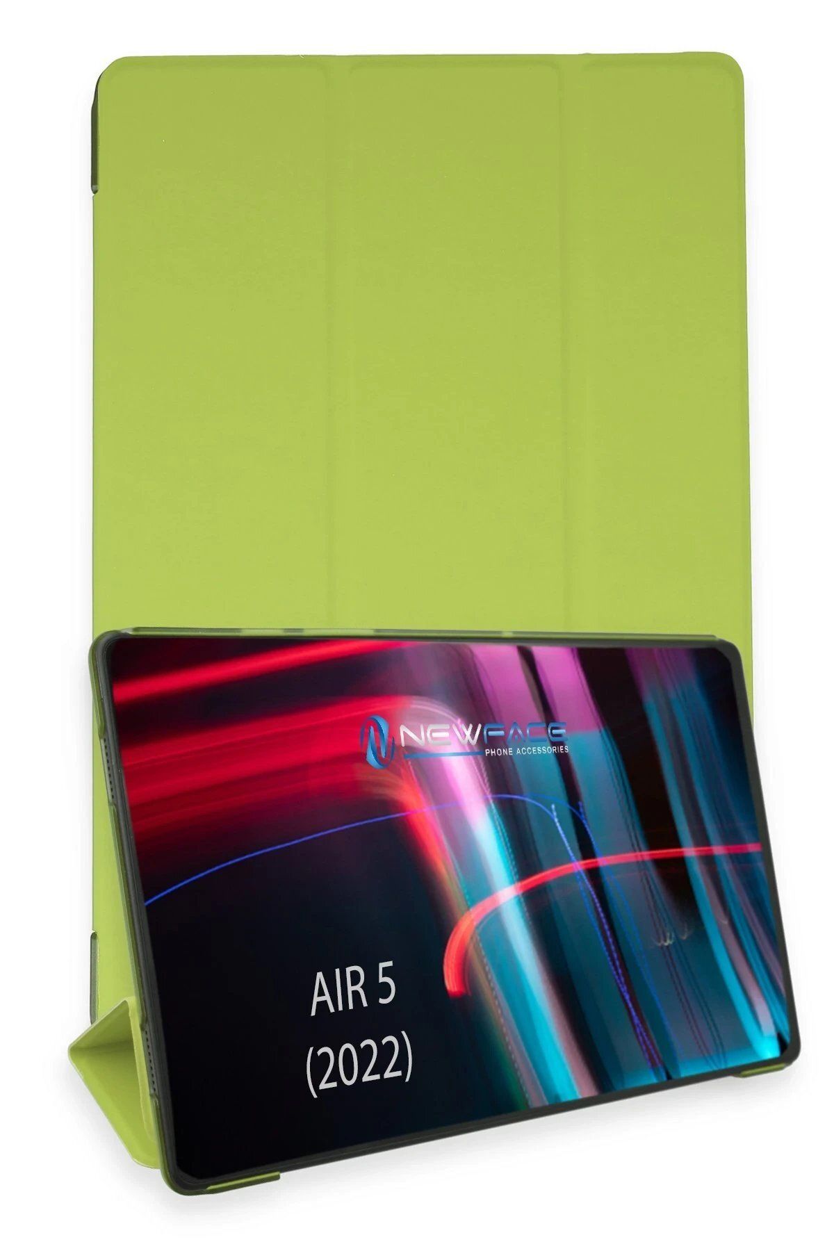 CepteToptan Newface iPad Air 5 (2022) Kılıf Tablet Smart Kılıf - Açık Yeşil