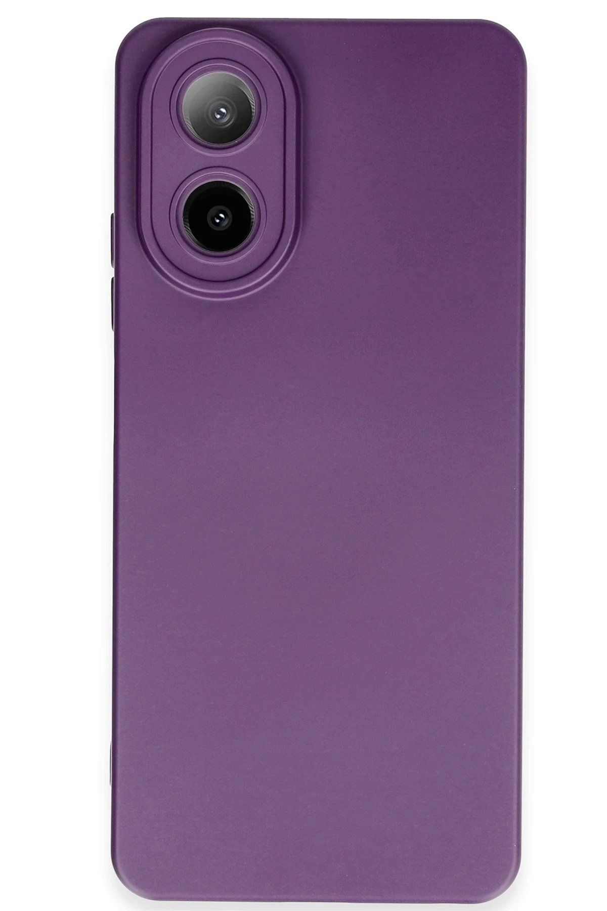 CepteToptan Newface Oppo A38 Kılıf Nano içi Kadife Silikon - Mor