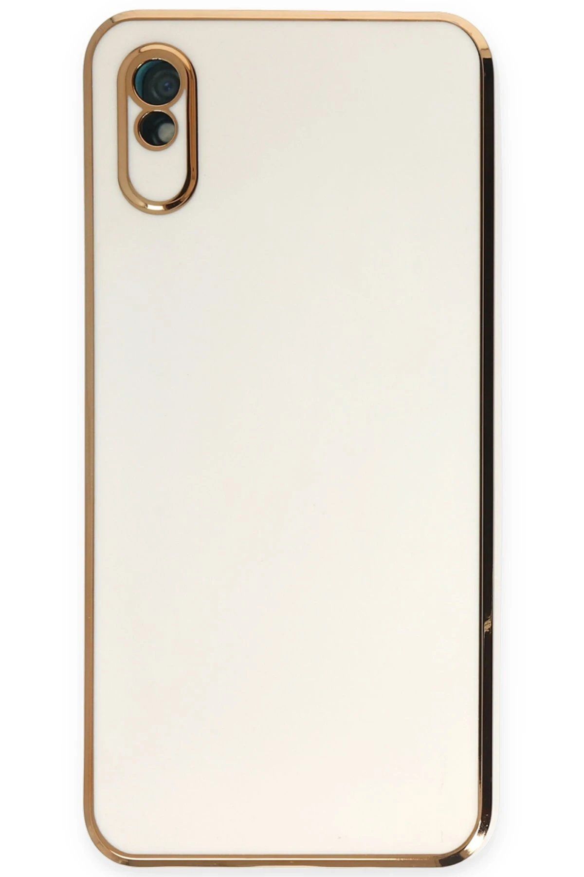 CepteToptan Newface Xiaomi Redmi 9A Kılıf Volet Silikon - Beyaz