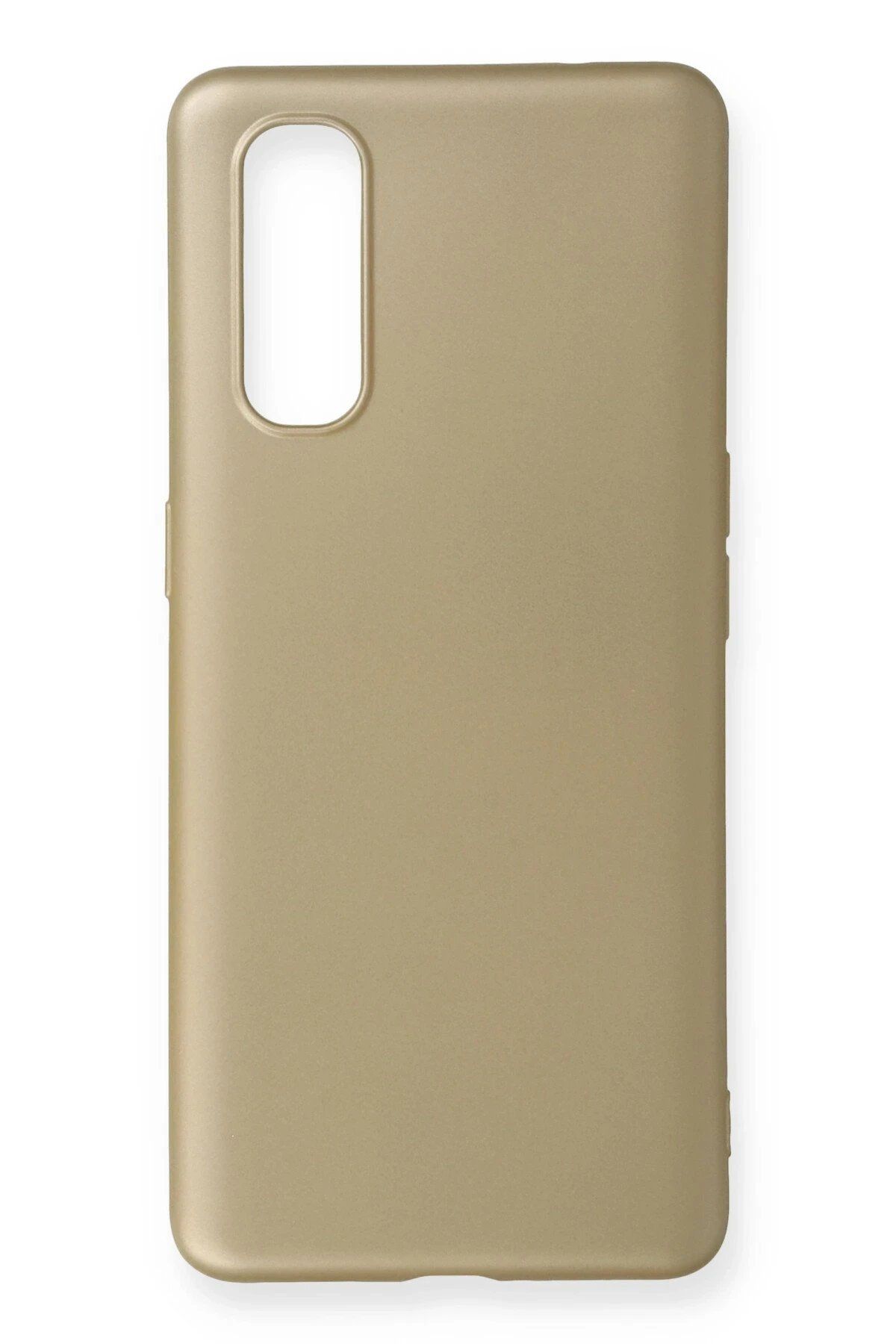 CepteToptan Newface Oppo Find X2 Kılıf First Silikon - Gold