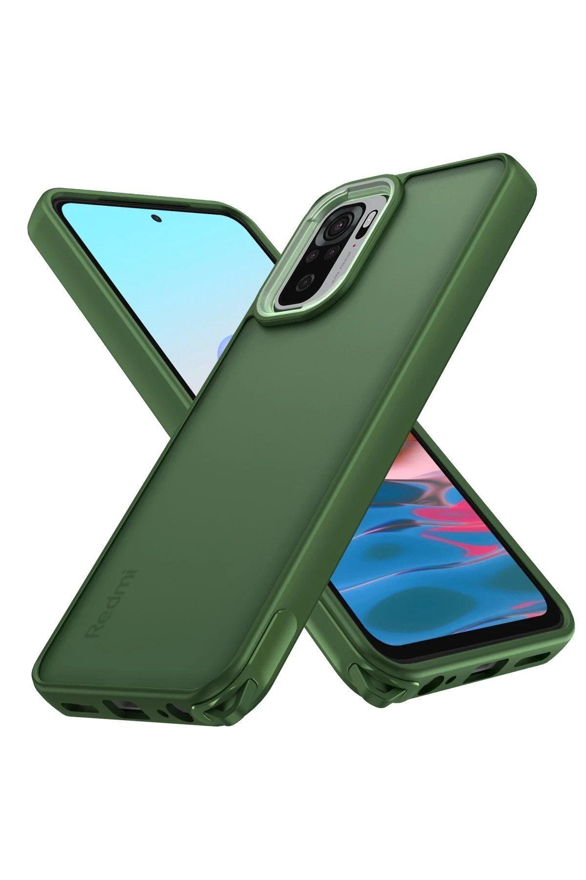 CepteToptan Newface Xiaomi Redmi Note 10 Pro Kılıf Elegant Kapak - Yeşil