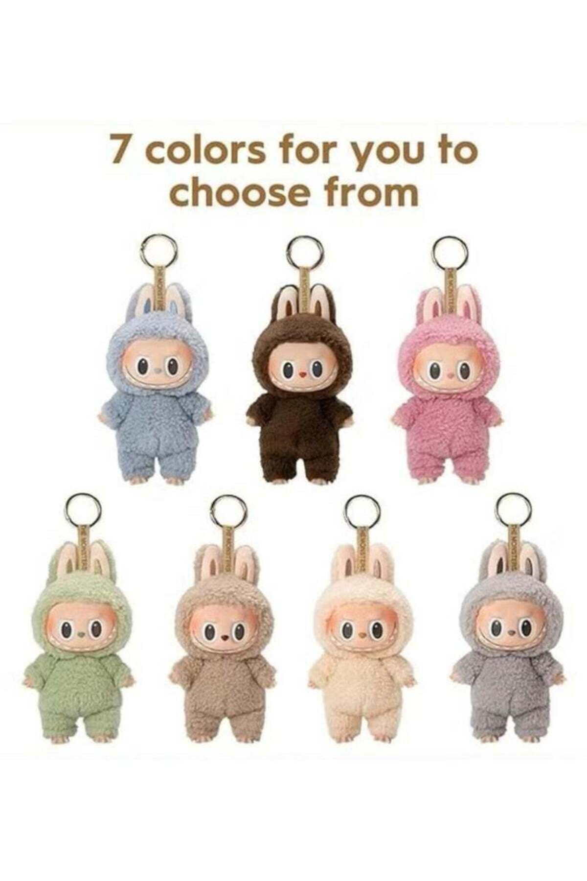 COOYA-Gen 1 Labubu Figures Macaron Blind Box, 6 Kind Ordinary and 1 Hidden Style Random Plush Doll 5