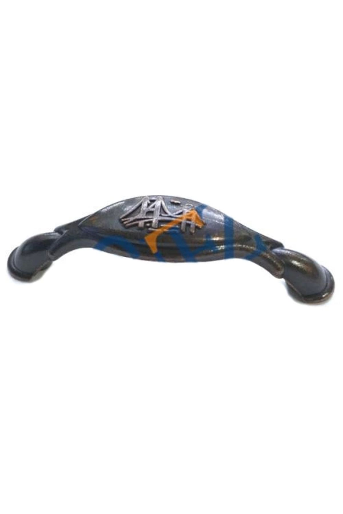 Nemere Dekoratif Zamak Boğaziçi Kulp - 64mm, Eskitme, 1 Adet