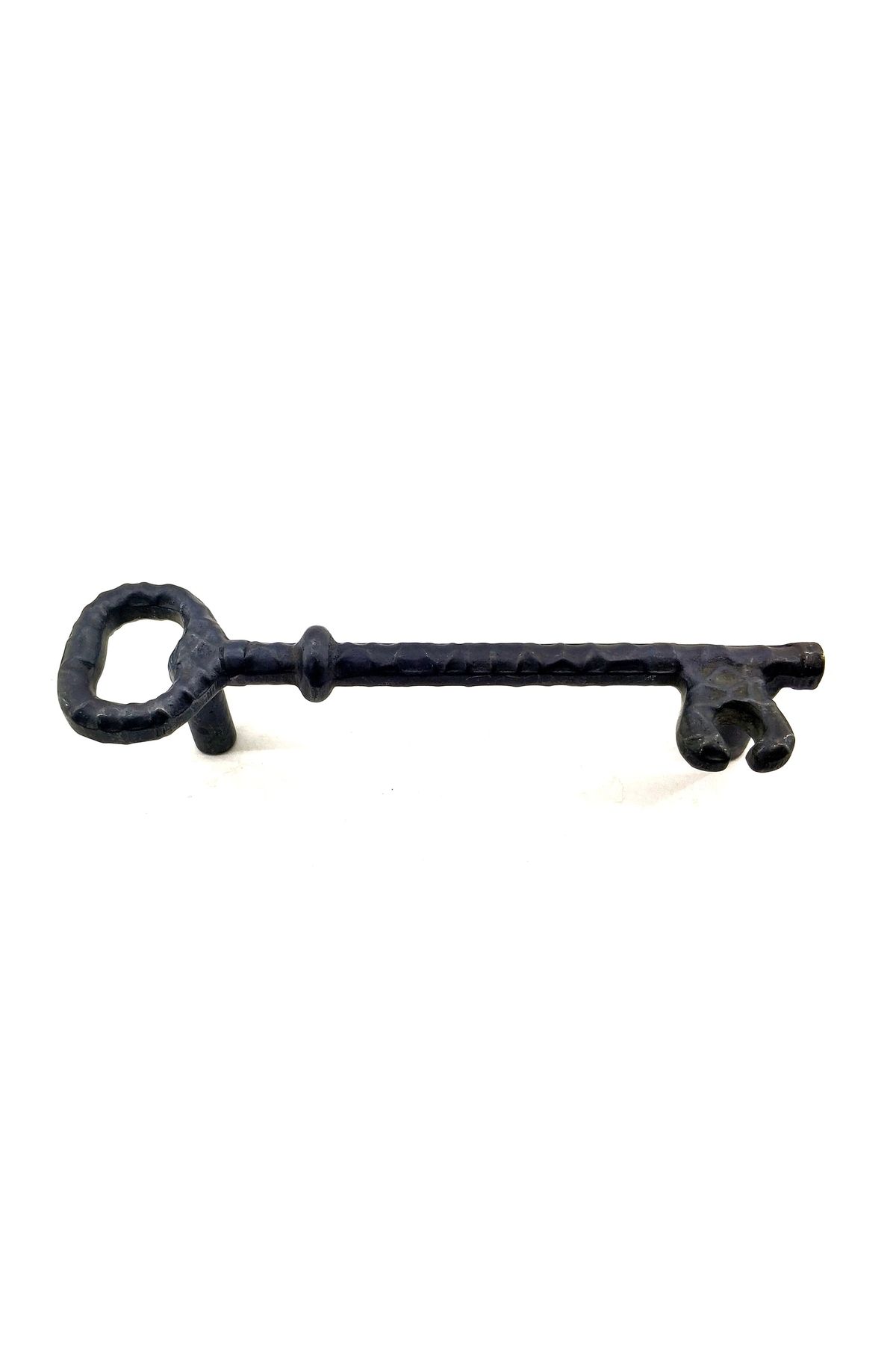 Nemere Antika Tarz Dekoratif Pirinç Anahtar Şeklinde Kapı Çekme Kolu, Mobilya, Sandık, Kutu Kulbu - 128mm,