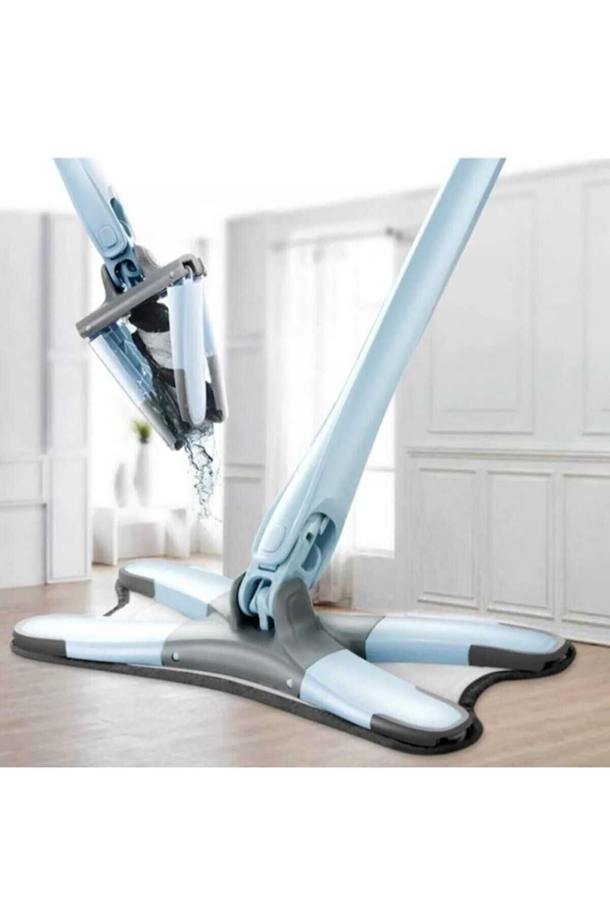 teknotrust Kendinden Sıkmalı 360° Dönebilen Mikrofiber Mop, Temizlikte Kolaylık sağlar