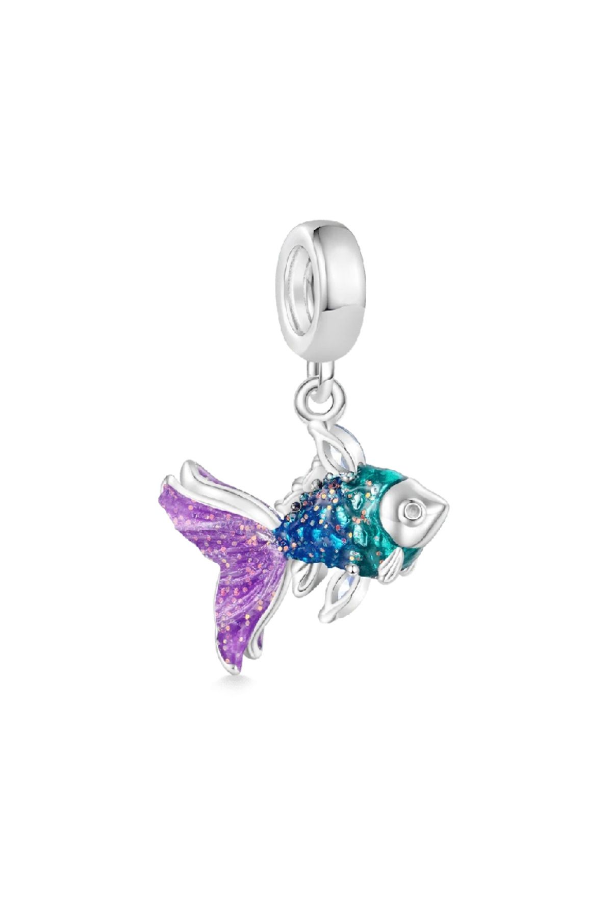 Gnoce Goldfish - Japon Balığı Charm, 925 Ayar Gümüş