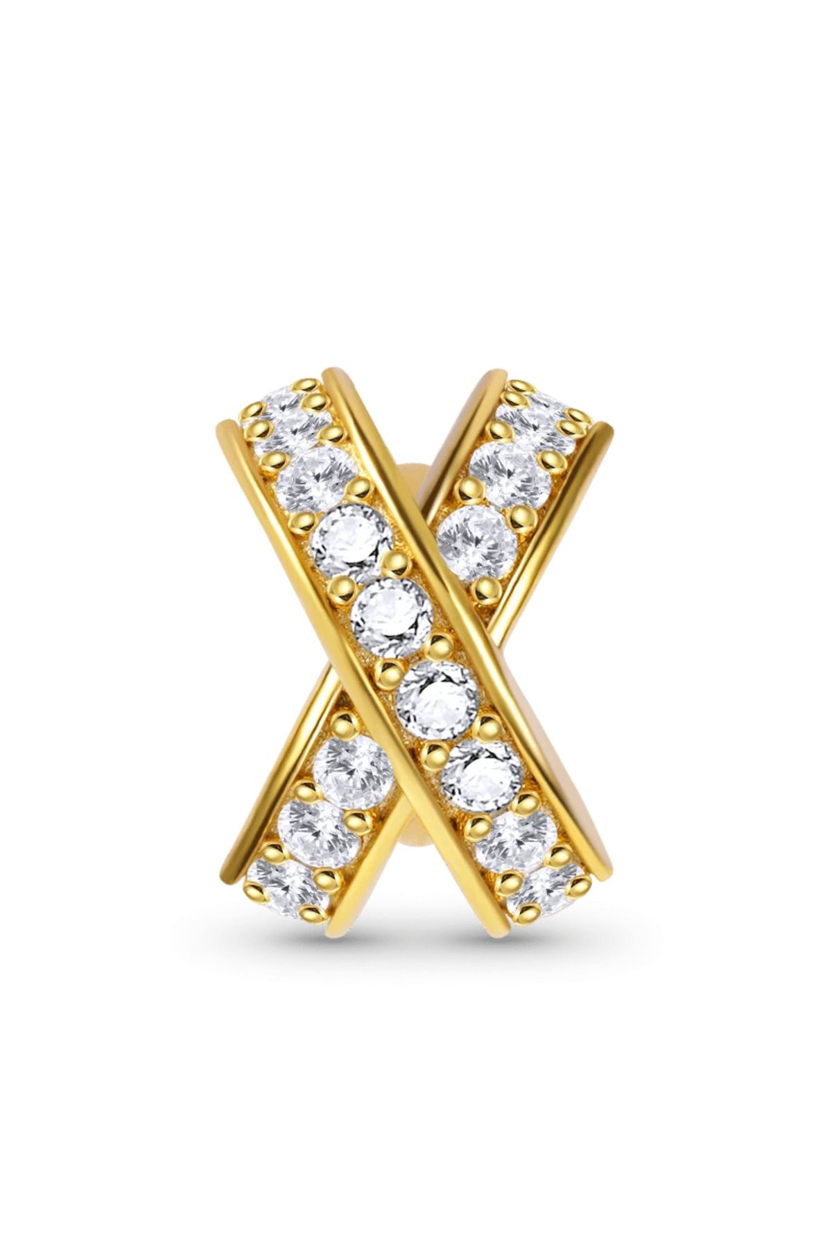 Gnoce X Charm, 18K Altın Kaplama 925 Ayar Gümüş