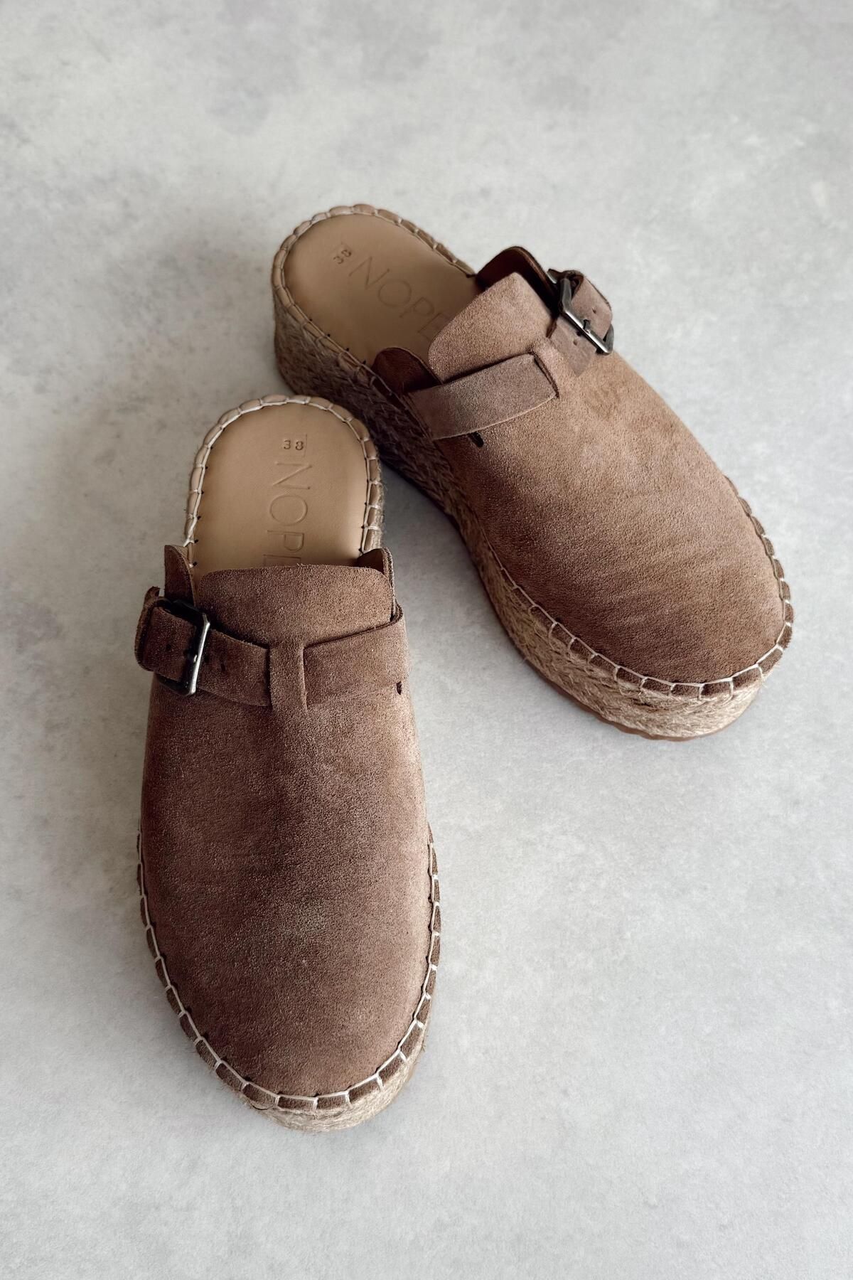nope21shoess Martin Toprak Hakiki Deri Terlik