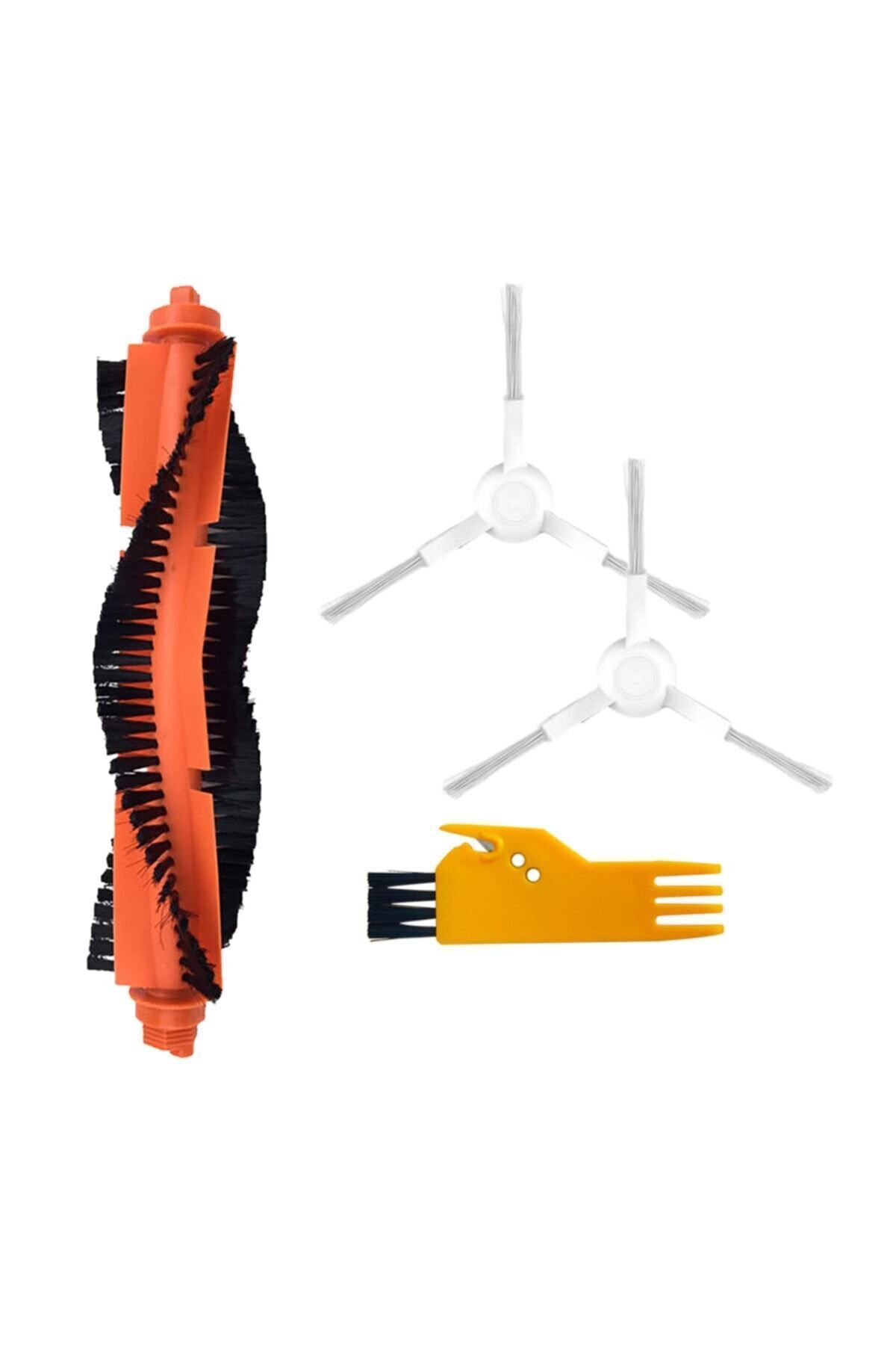 teknotrust Uyumlu 4 Parça Beyaz Filtre ve Fırça Seti Xiaomi Mop Pro (stytj02ym)