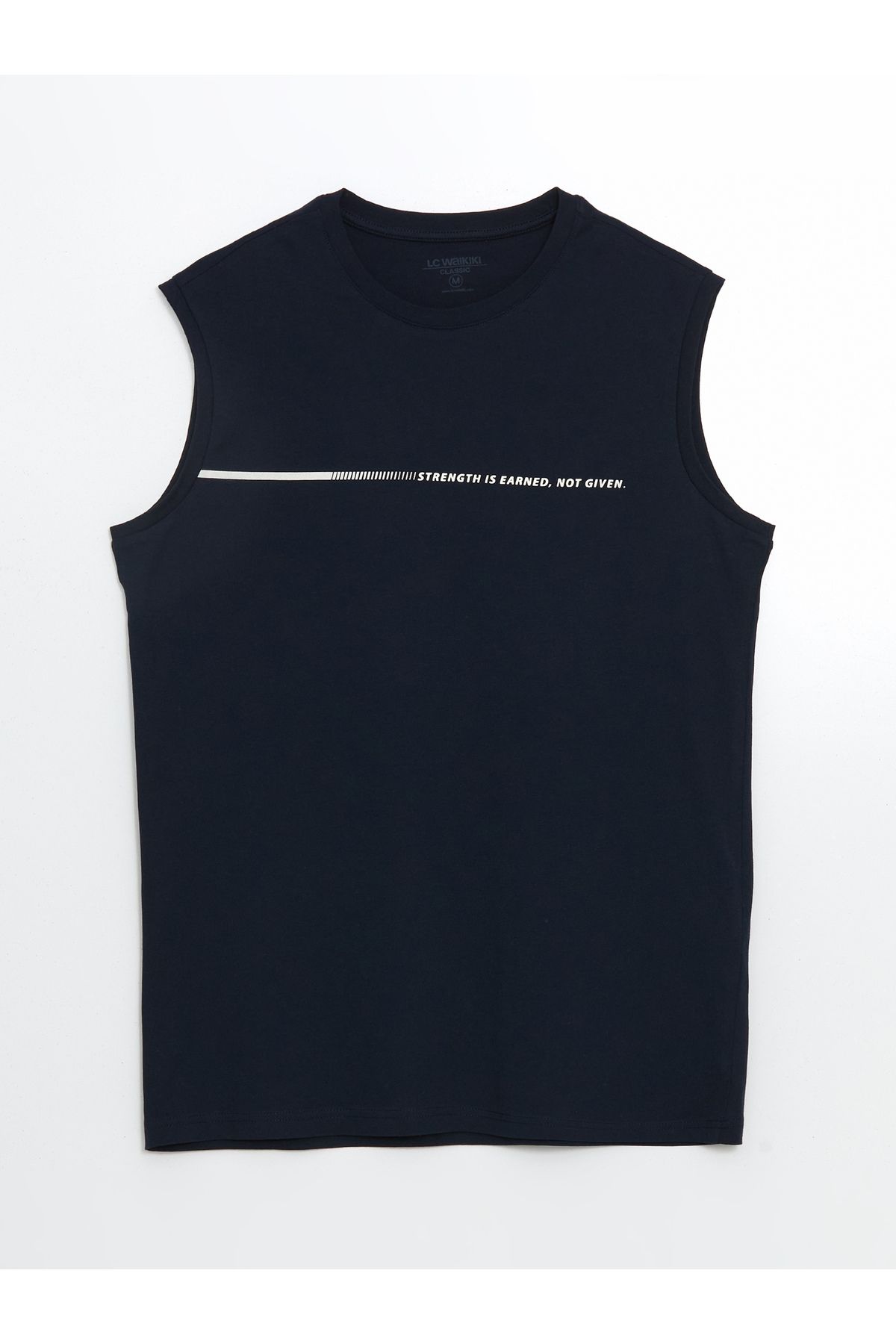LC Waikiki-Bedrucktes ärmelloses Herren-T-Shirt mit Rundhalsausschnitt 5