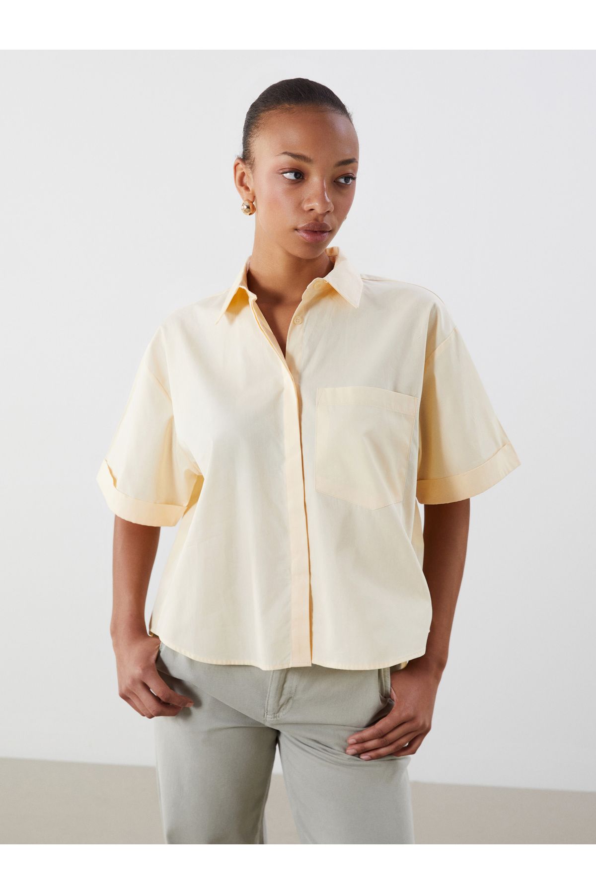 LC Waikiki Oversize Poplin Kadın Gömlek