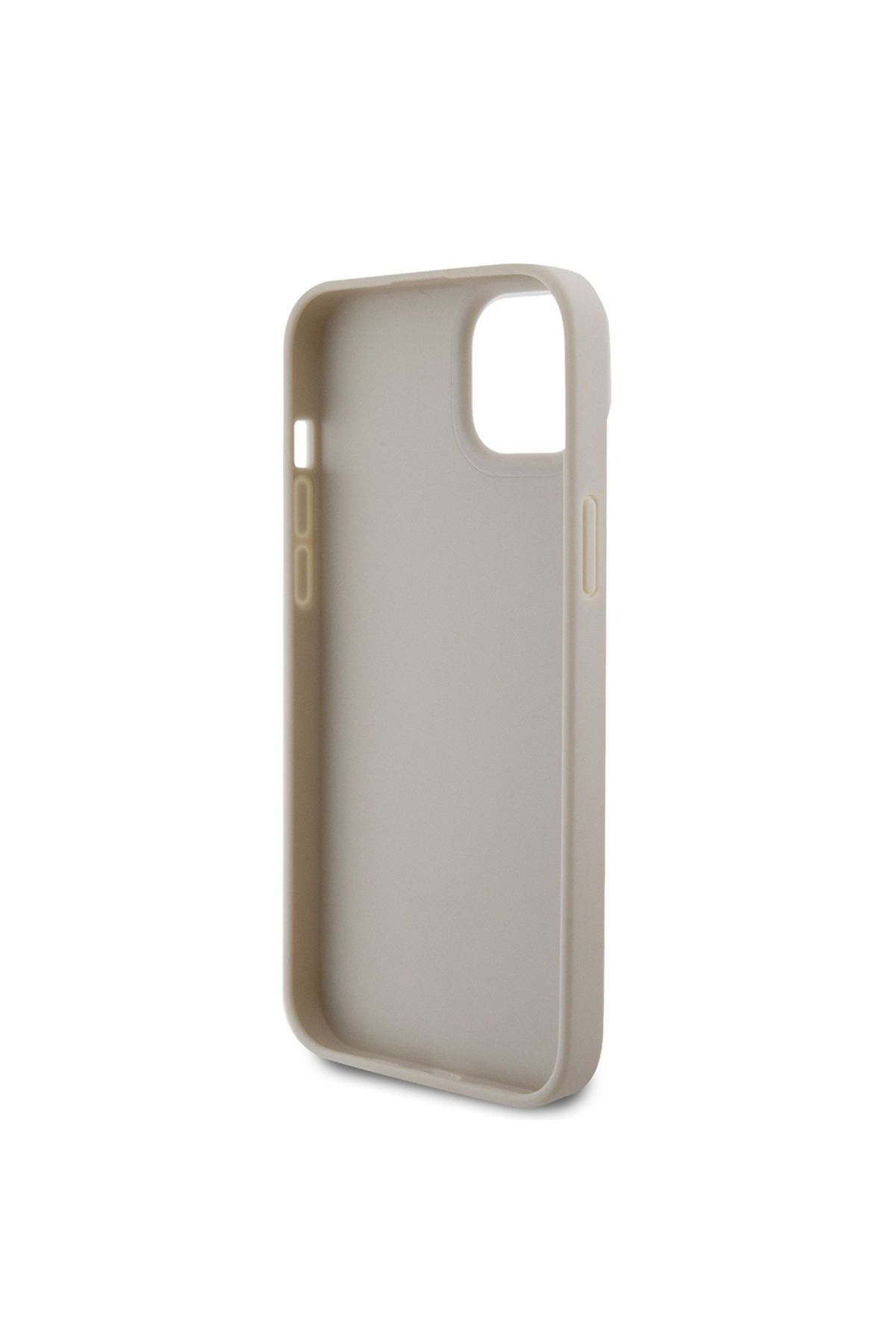 Guess-Case for iPhone 15 - Guess Croco Triangle Metal Logo (GUHCP15SPCRTHCD) - Gold 6