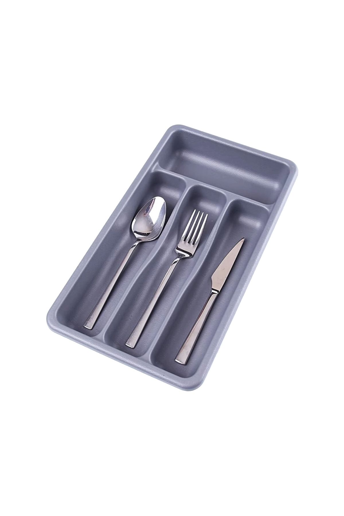 Nemere Gri - 4 Bölmeli Çekmece İçi Kaşıklık