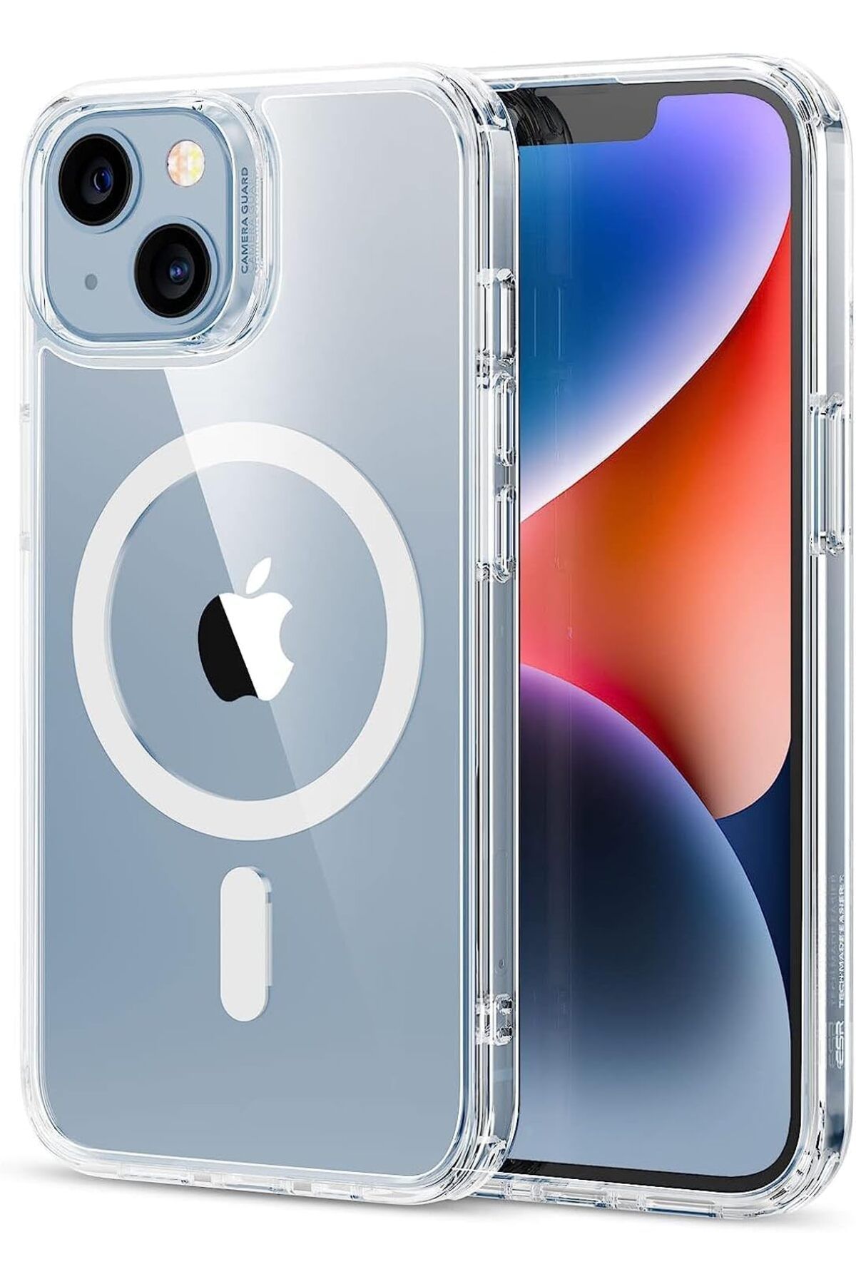 STOREMAX EMN Trend iPhone 15 için Magsafe Özellikli Çok Şık Şeffaf Kılıf Kablosuz Şarj özellikli C