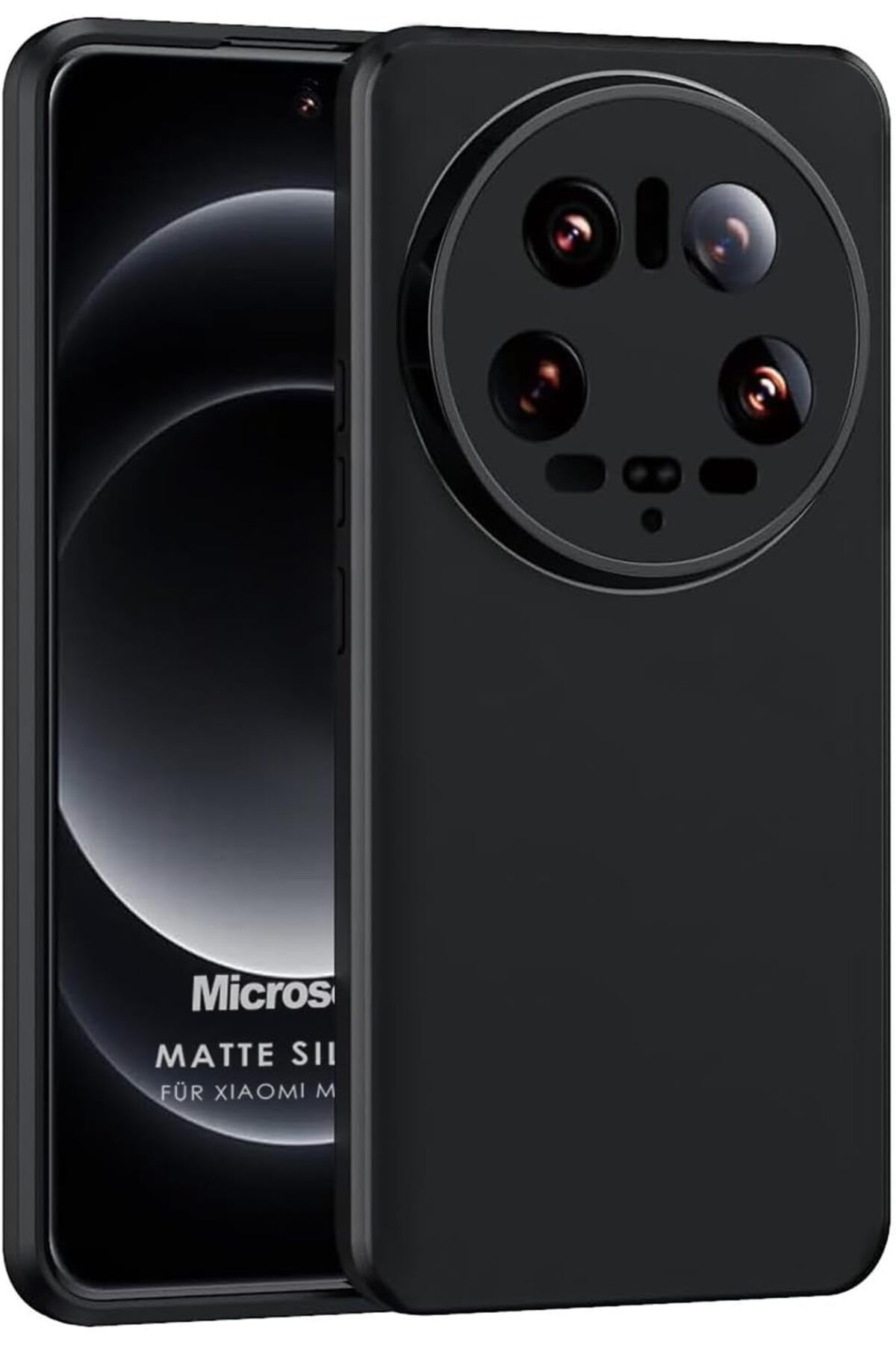 STOREMAX EMN Matte Silicone Xiaomi Mi 14 Ultra için Kılıf Siyah [Mi 14 Ultra ile Uyumlu Kılıf - Siyah]