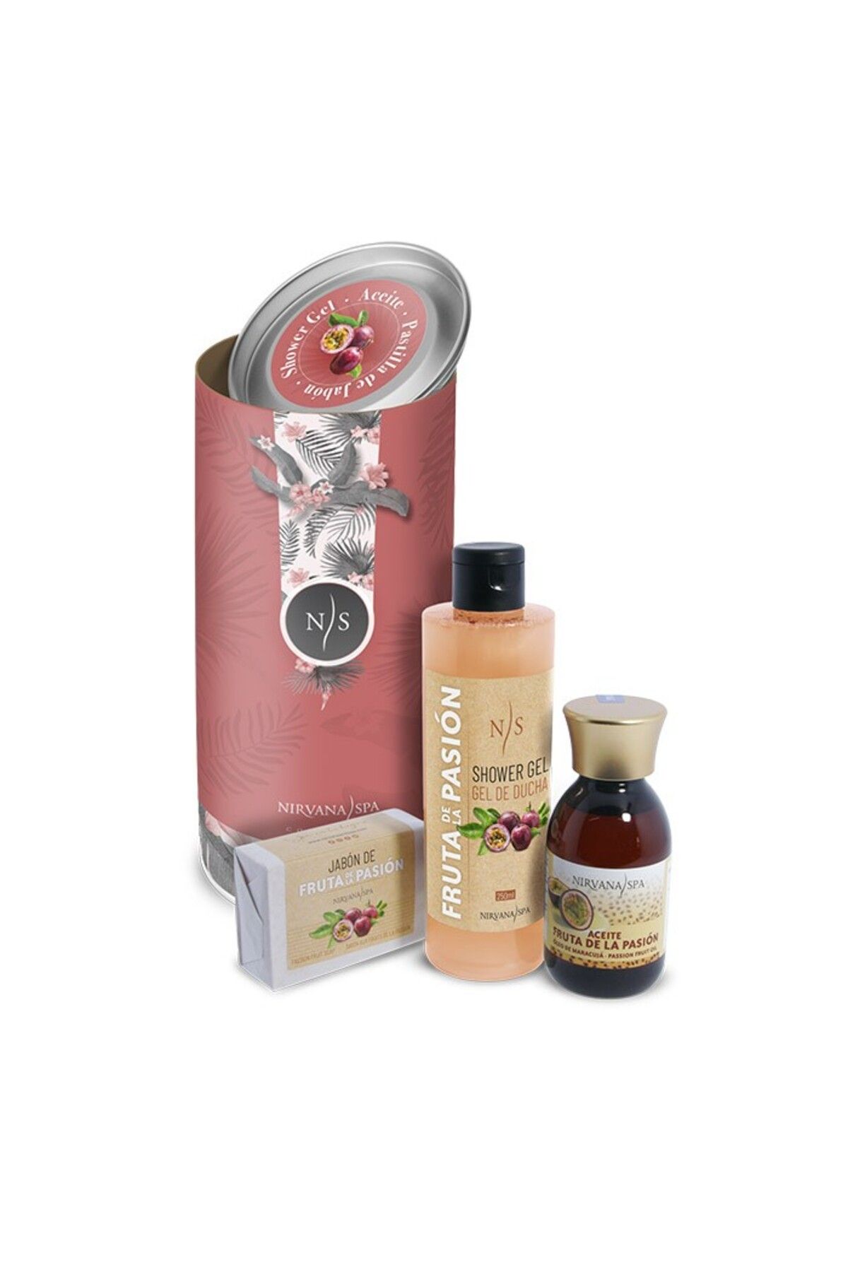 OEM Pachet Ingrijire, Gel De Dus De Fructul Pasiunii, Ulei De Fructul Pasiunii Si Sapun, Nirvana Spa - One Size