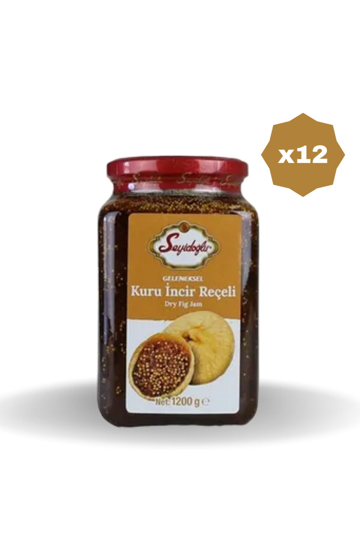 Seyidoğlu SEYİDOĞLU KURU İNCİR REÇELİ 1200 GR - (12 ADET)