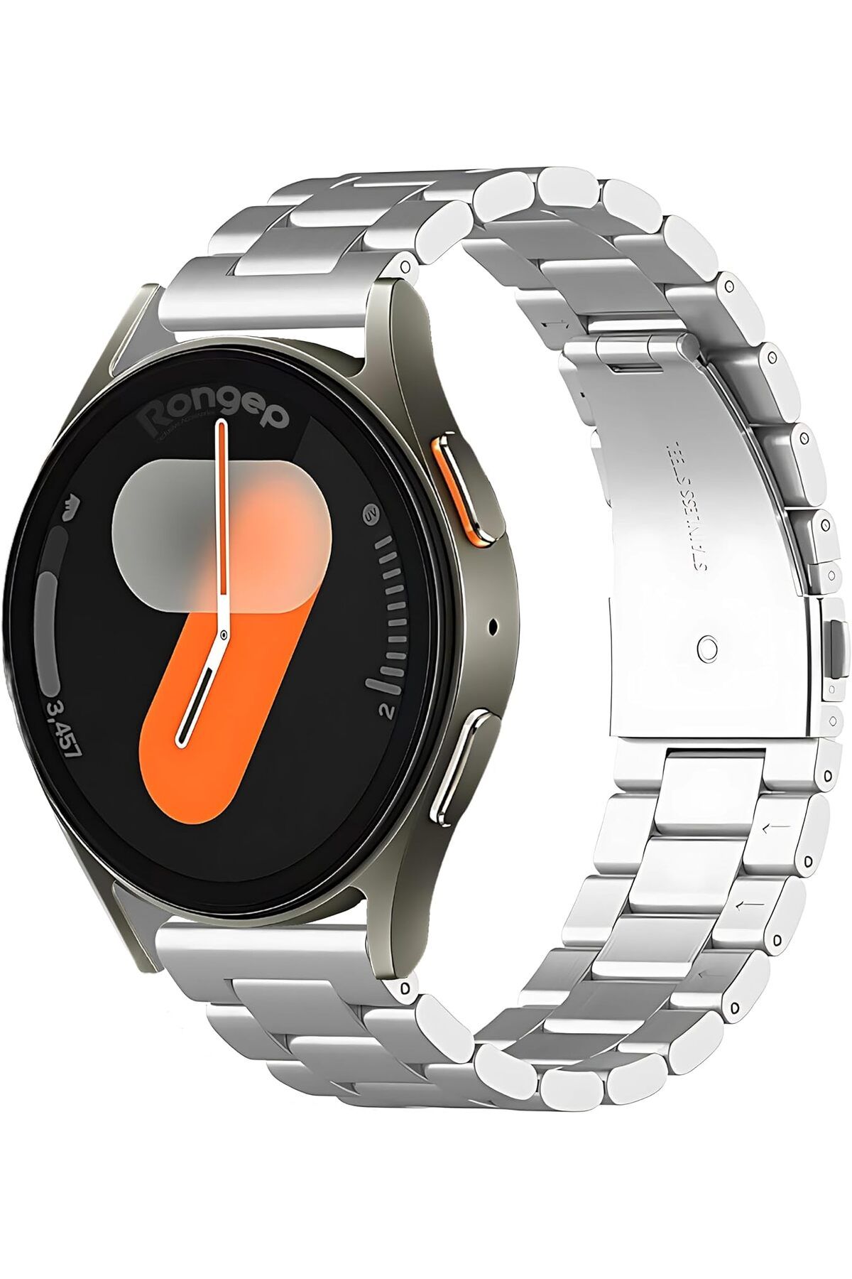 STOREMAX EMN Bakla Model 20mm Çelik Kordon Uyumlu Galaxy Watch 7/6/5/4 Serisi (40mm/44mm) Watch 6/4 Classi